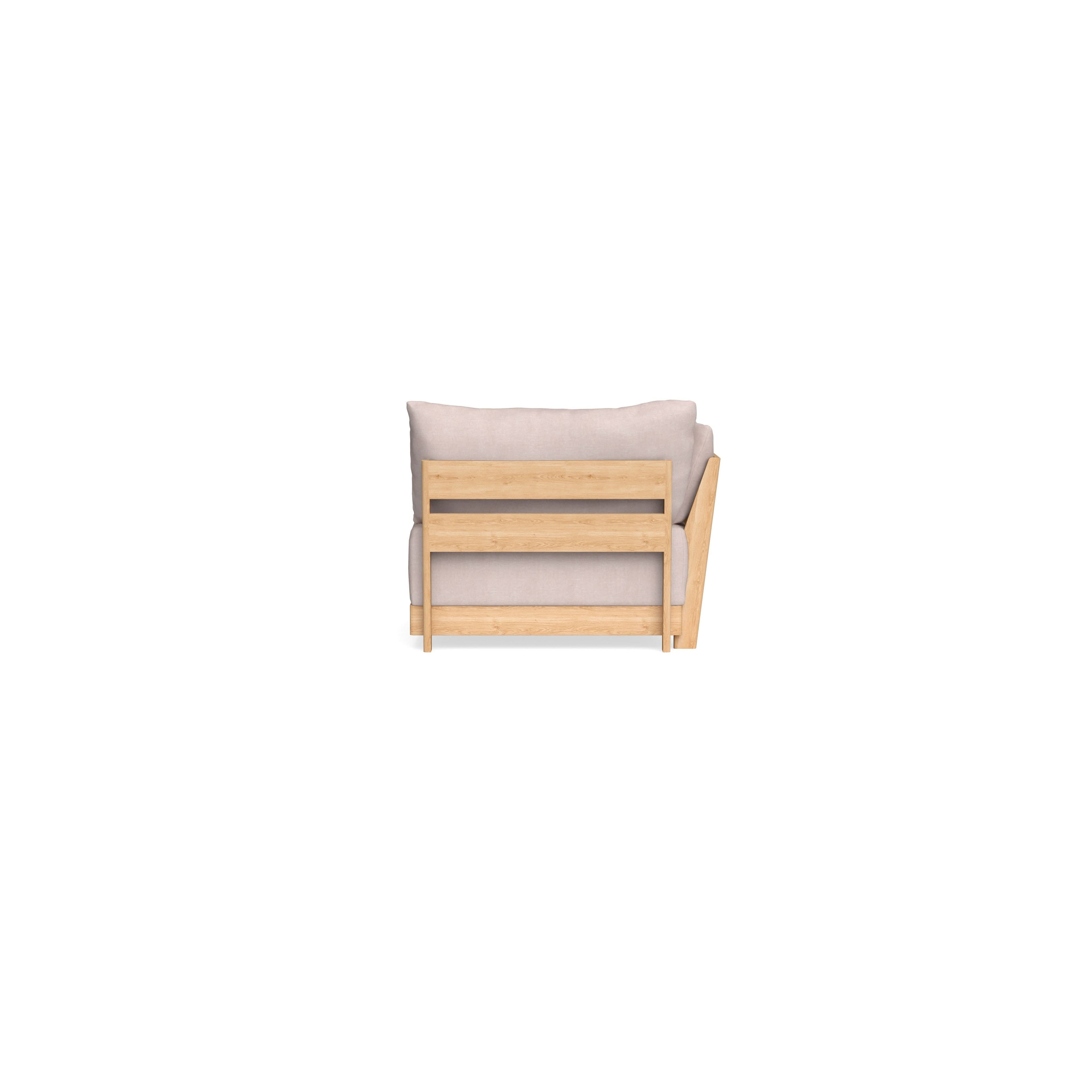 Modular Bondi Latte End Chair in Blush | Classic Blend