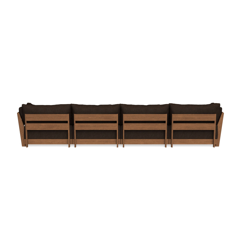 Modular Bondi Espresso 4-Seater Sofa in Espresso | Classic Blend