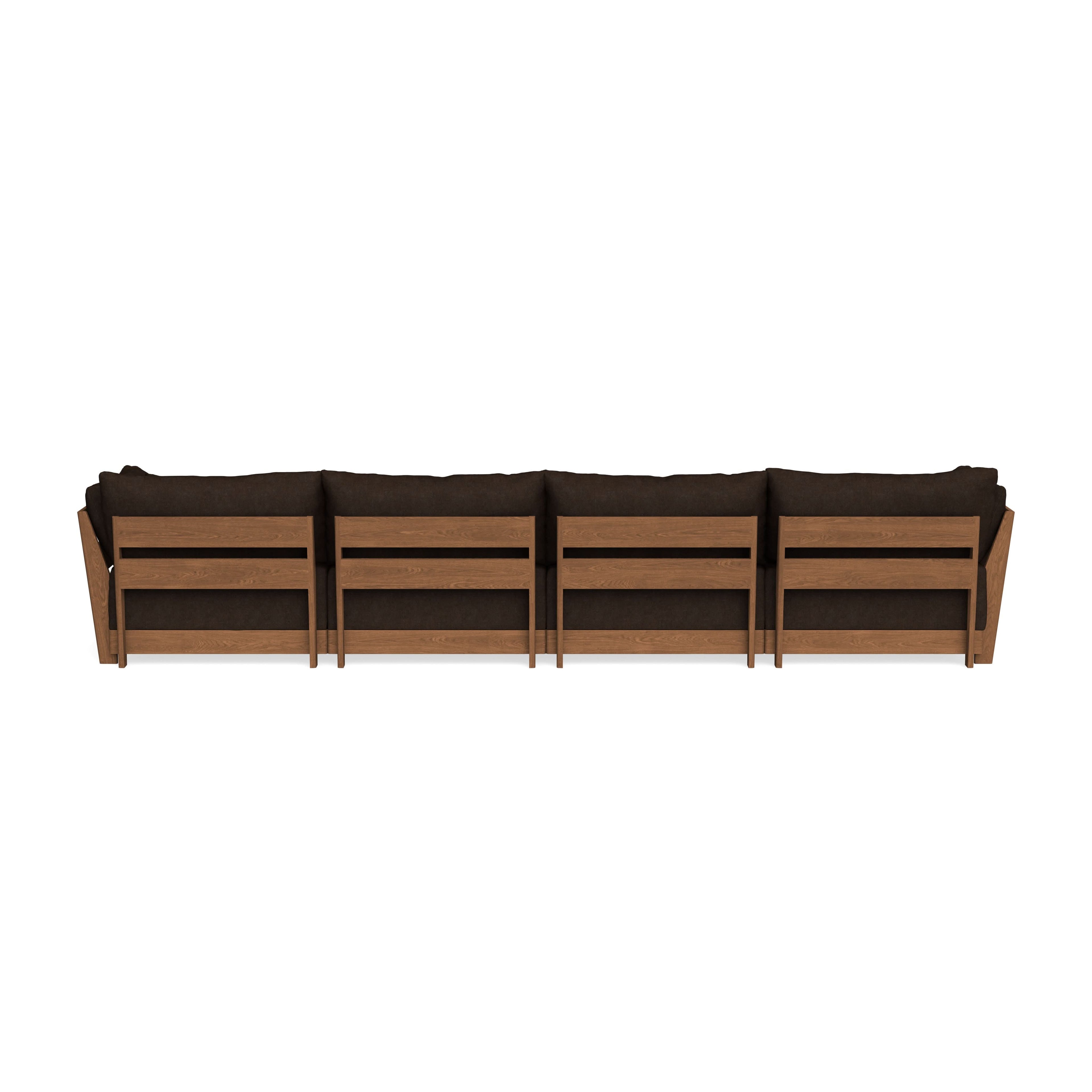 Modular Bondi Espresso 4-Seater Sofa in Espresso | Classic Blend