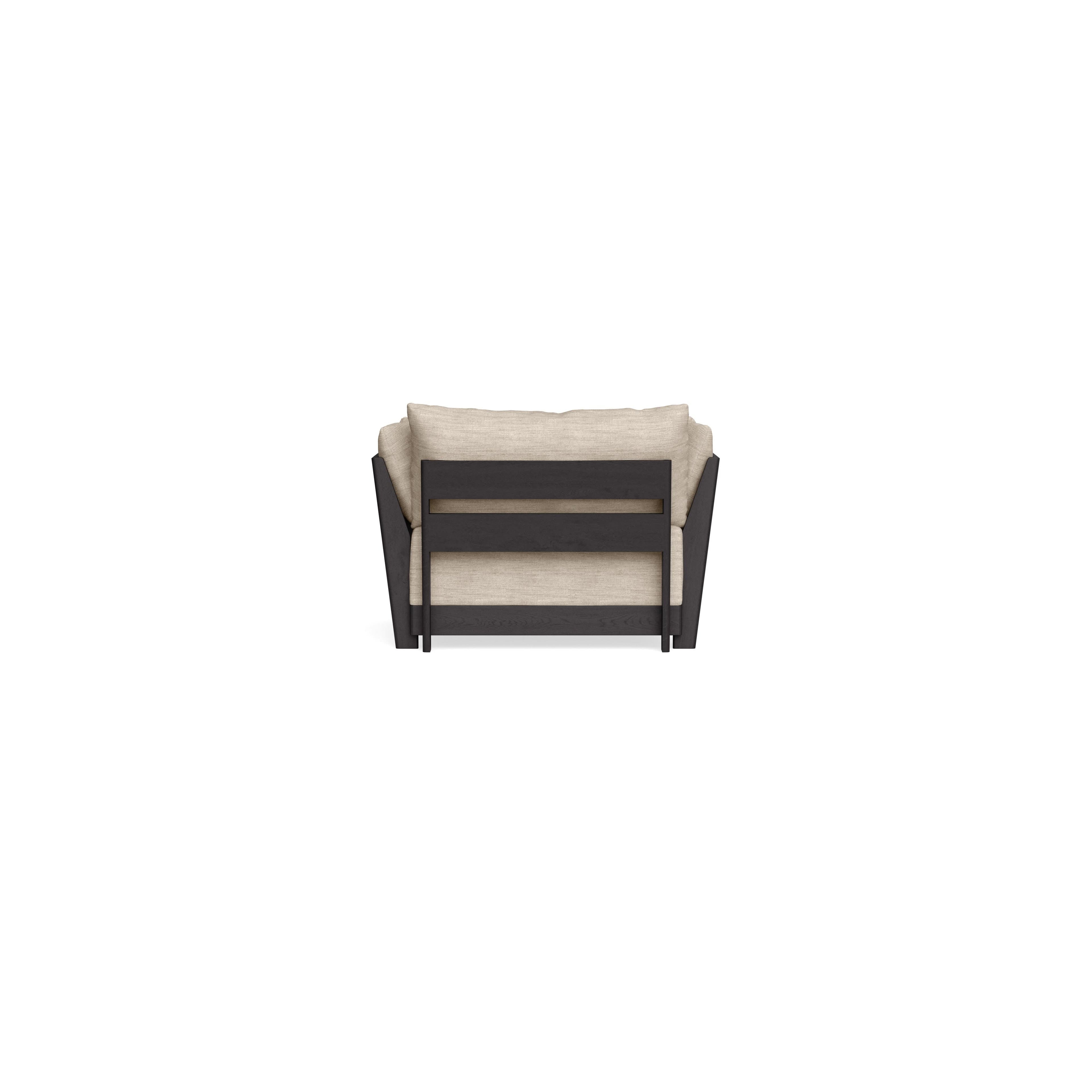 Modular Bondi Black Armchair in Wheat | Classic Blend