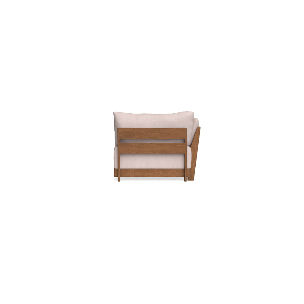 Modular Bondi Espresso End Chair in Blush | Classic Blend