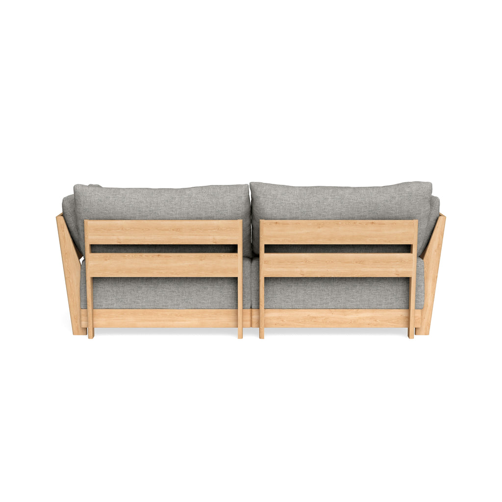 Modular Bondi Latte 2-Seater Sofa in Fog | Classic Blend