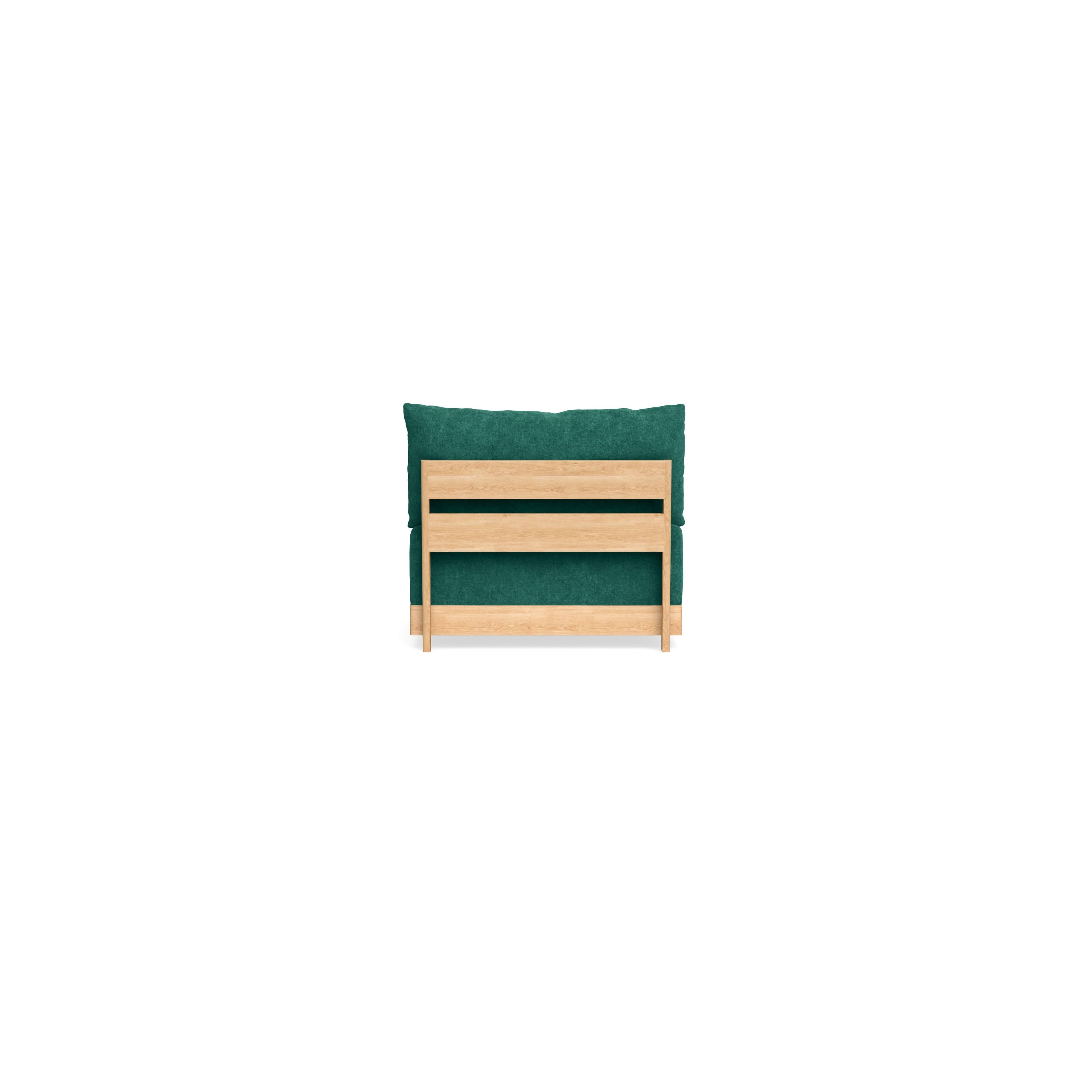 Slipcover Only - Modular Bondi Armless Chair in Jade Green