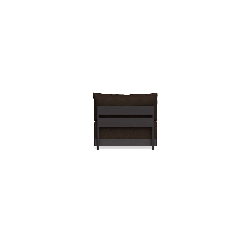 Modular Bondi Black Armless Chair in Espresso | Classic Blend