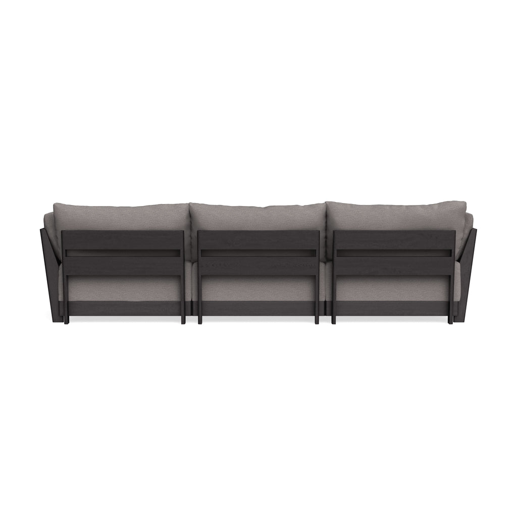 Modular Bondi Black 3-Seater Sectional in Cement | Classic Blend