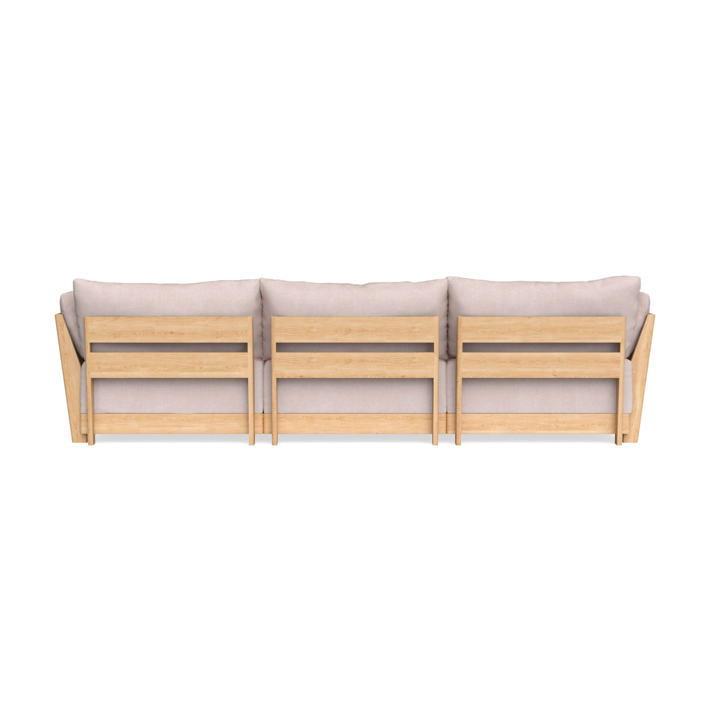 Modular Bondi Latte 3-Seater U-Sectional in Blush | Classic Blend