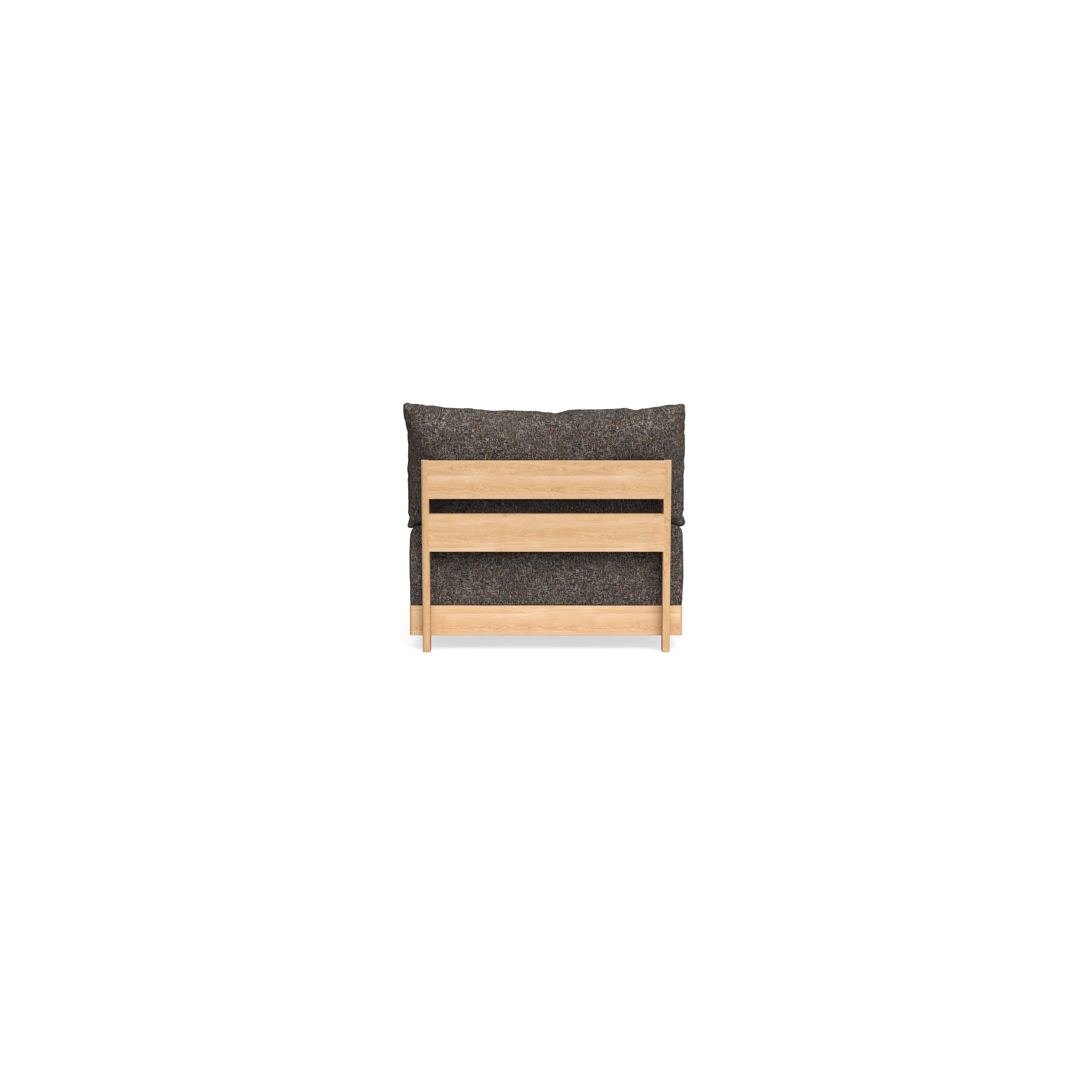 Modular Bondi Latte Armless Chair in Eclipse | Classic Blend
