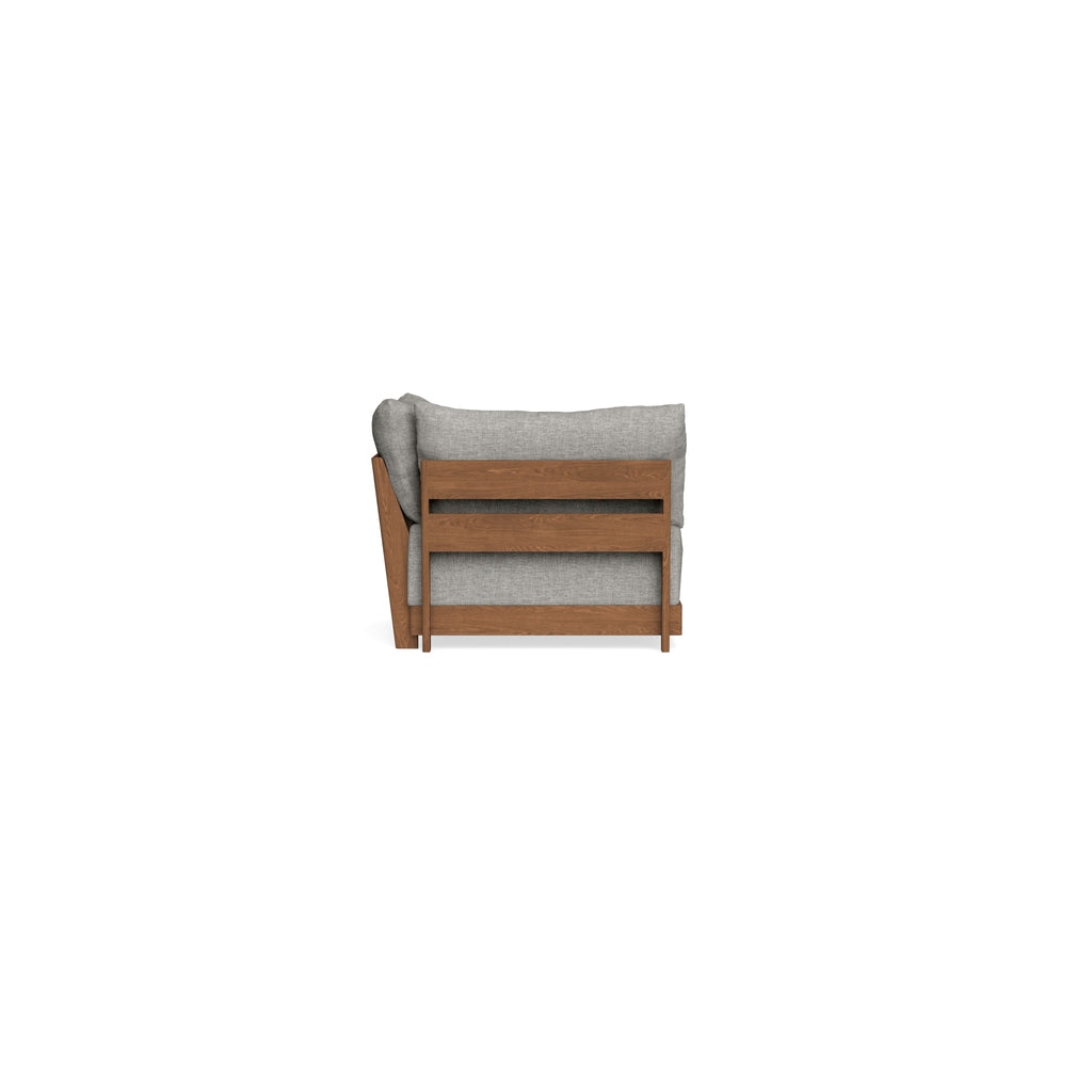 Modular Bondi Espresso Corner Chair in Fog | Classic Blend