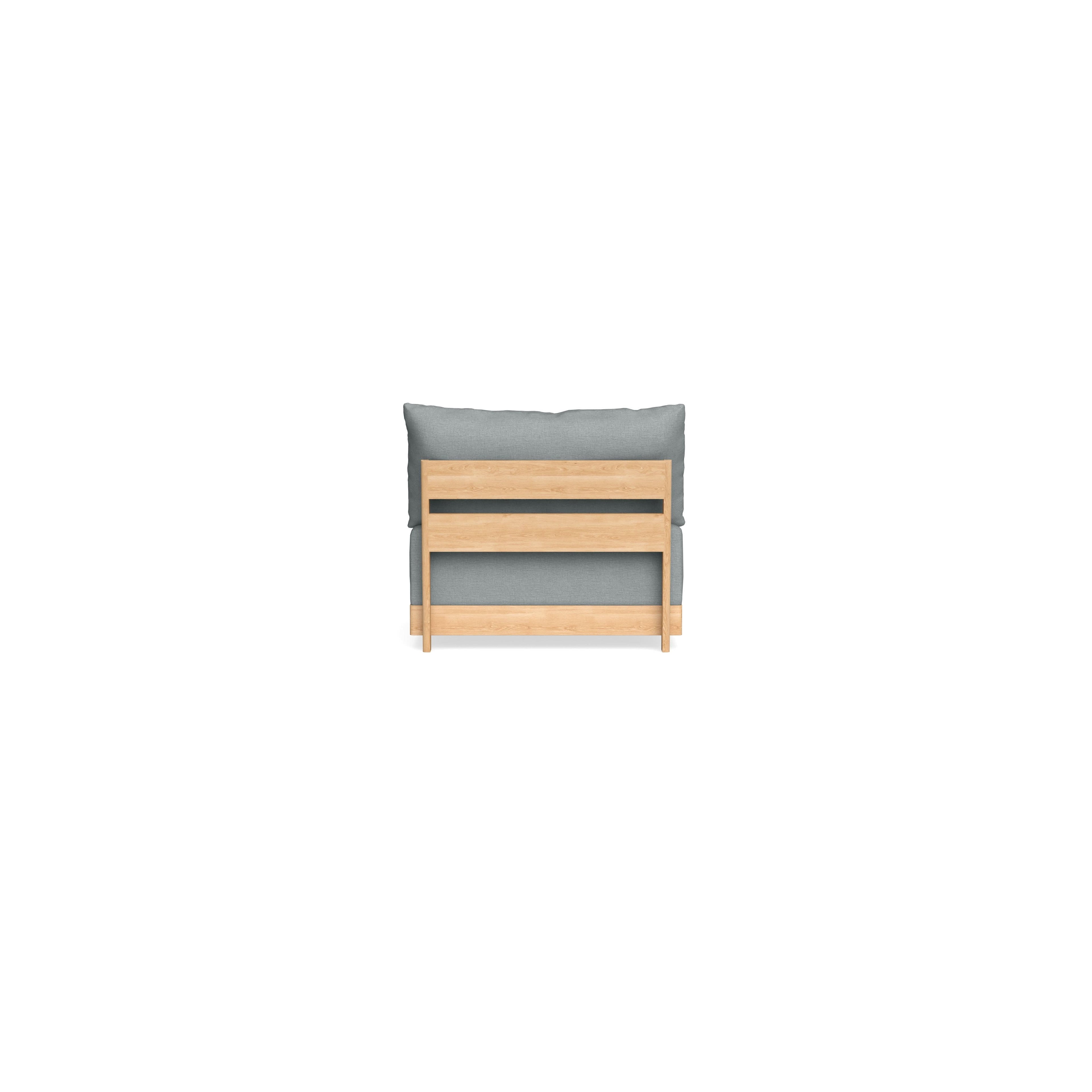 Slipcover Only - Modular Bondi Armless Chair in Light Steel