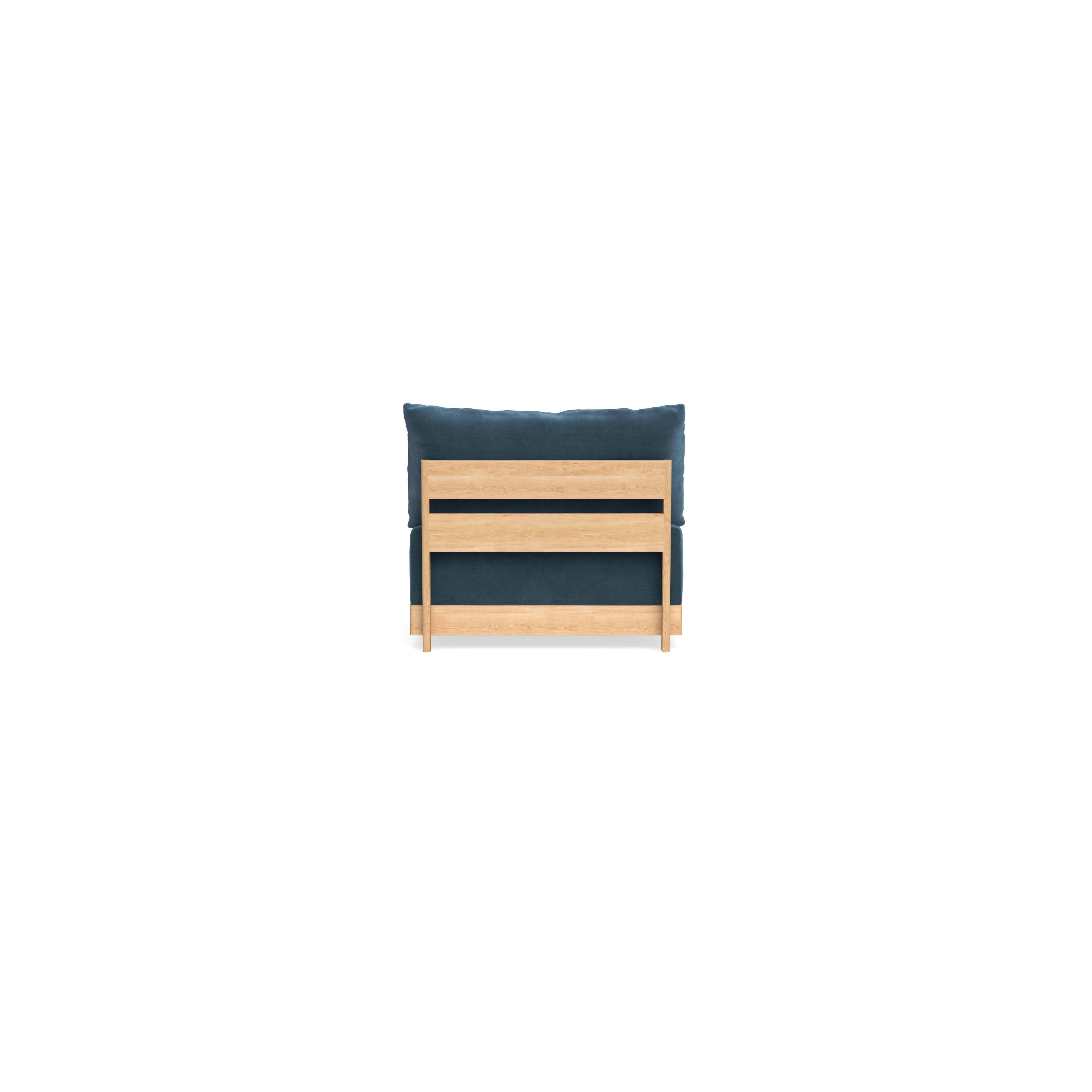 Slipcover Only - Modular Bondi Armless Chair in Oxford Blue