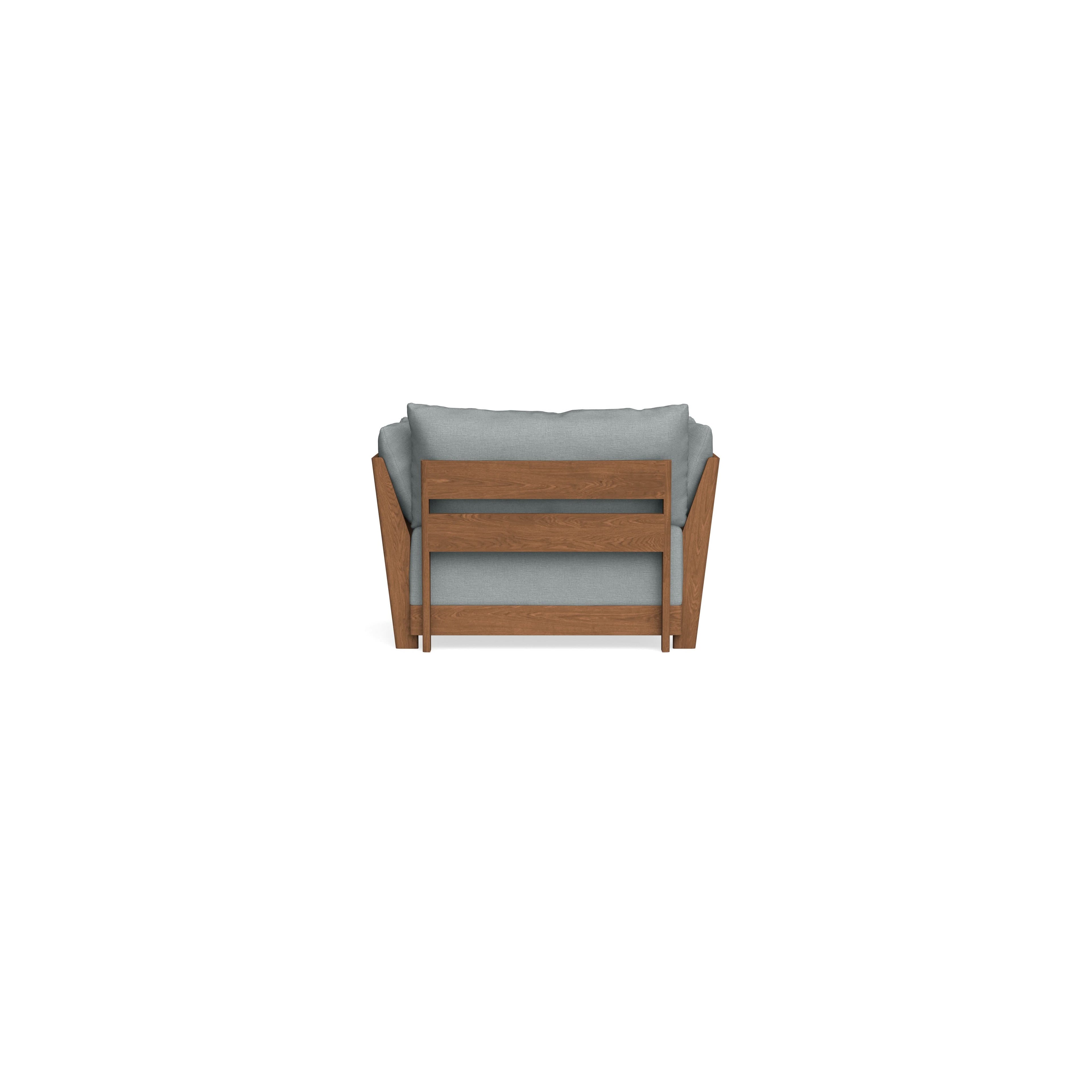 Modular Bondi Espresso Armchair in Light Steel | Memory Foam Blend