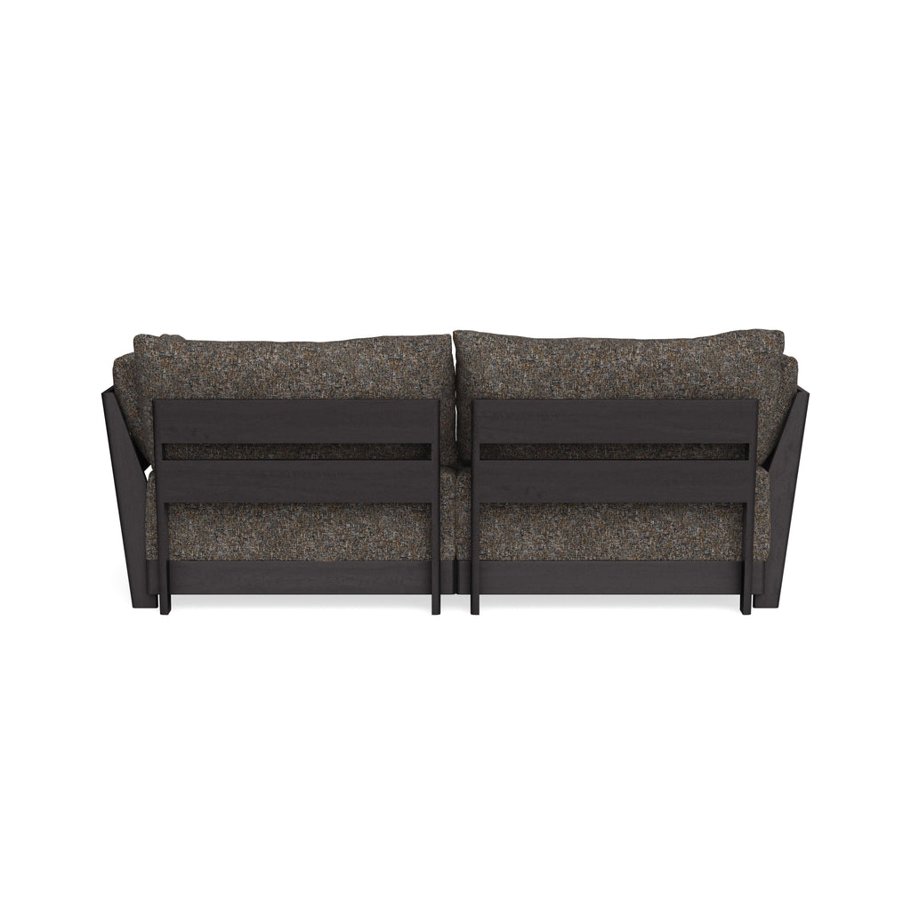 Modular Bondi Black 2-Seater Sofa in Eclipse | Memory Foam Blend