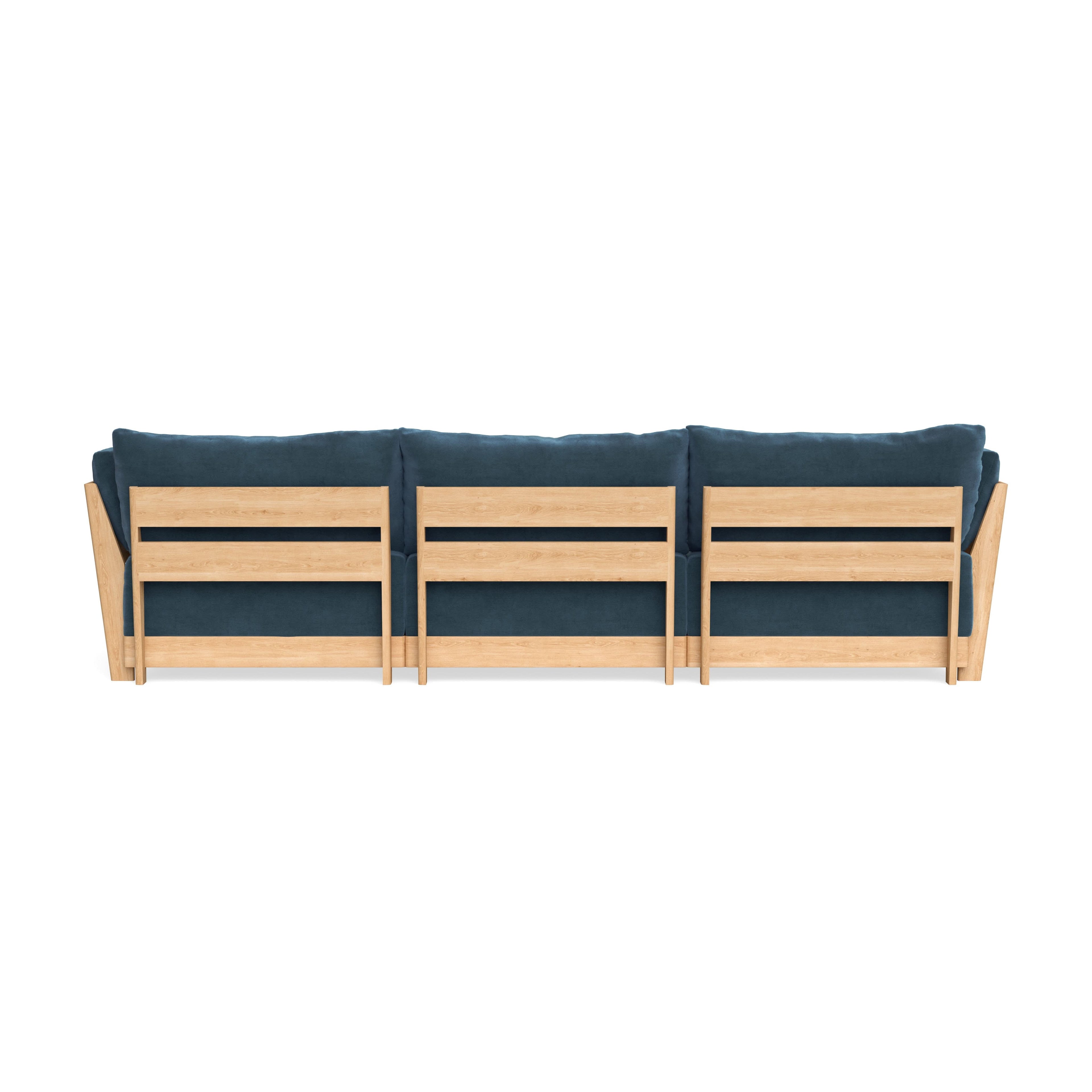 Slipcover Only - Modular Bondi 3-Seater U-Sectional in Oxford Blue