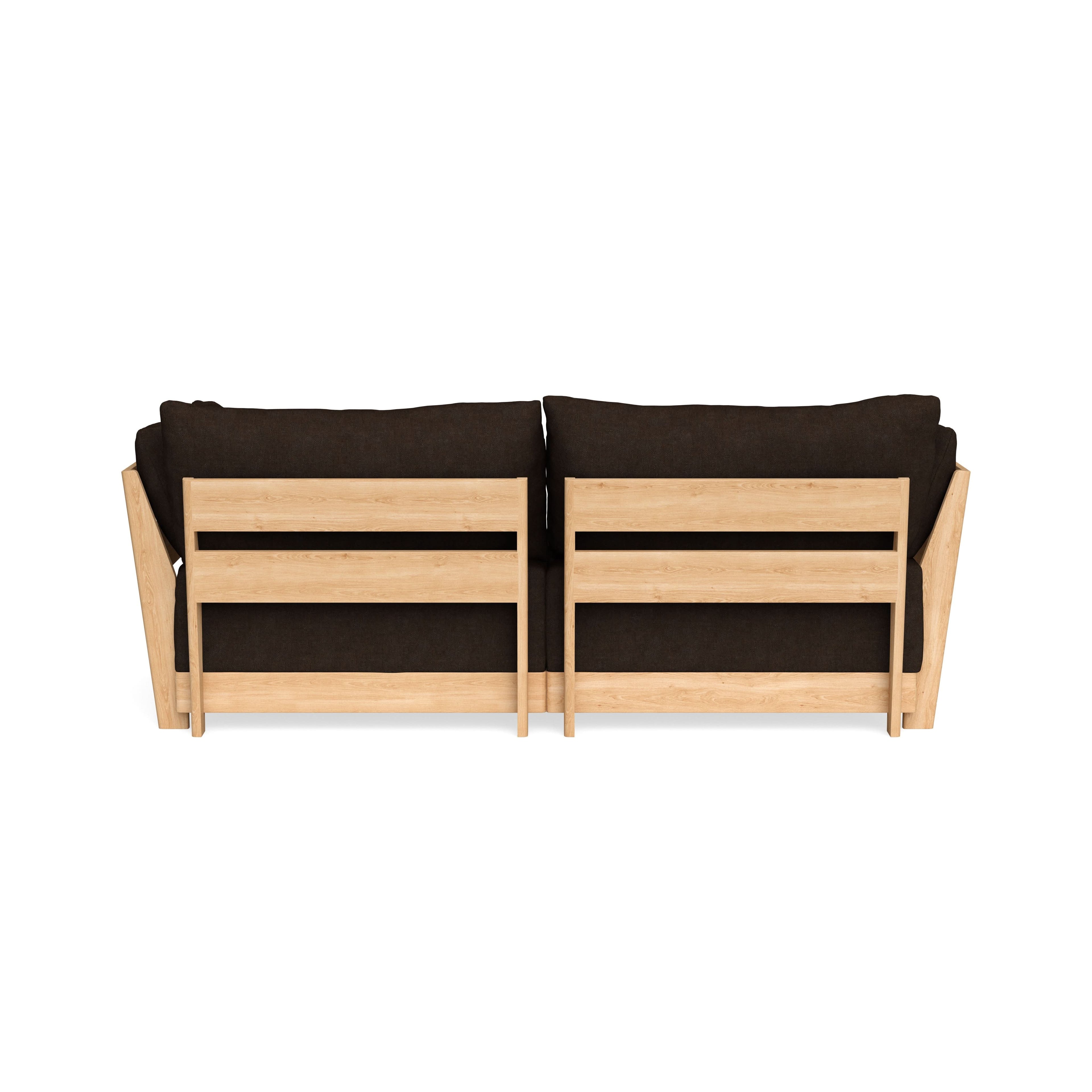 Modular Bondi Latte 2-Seater Sofa in Espresso | Memory Foam Blend