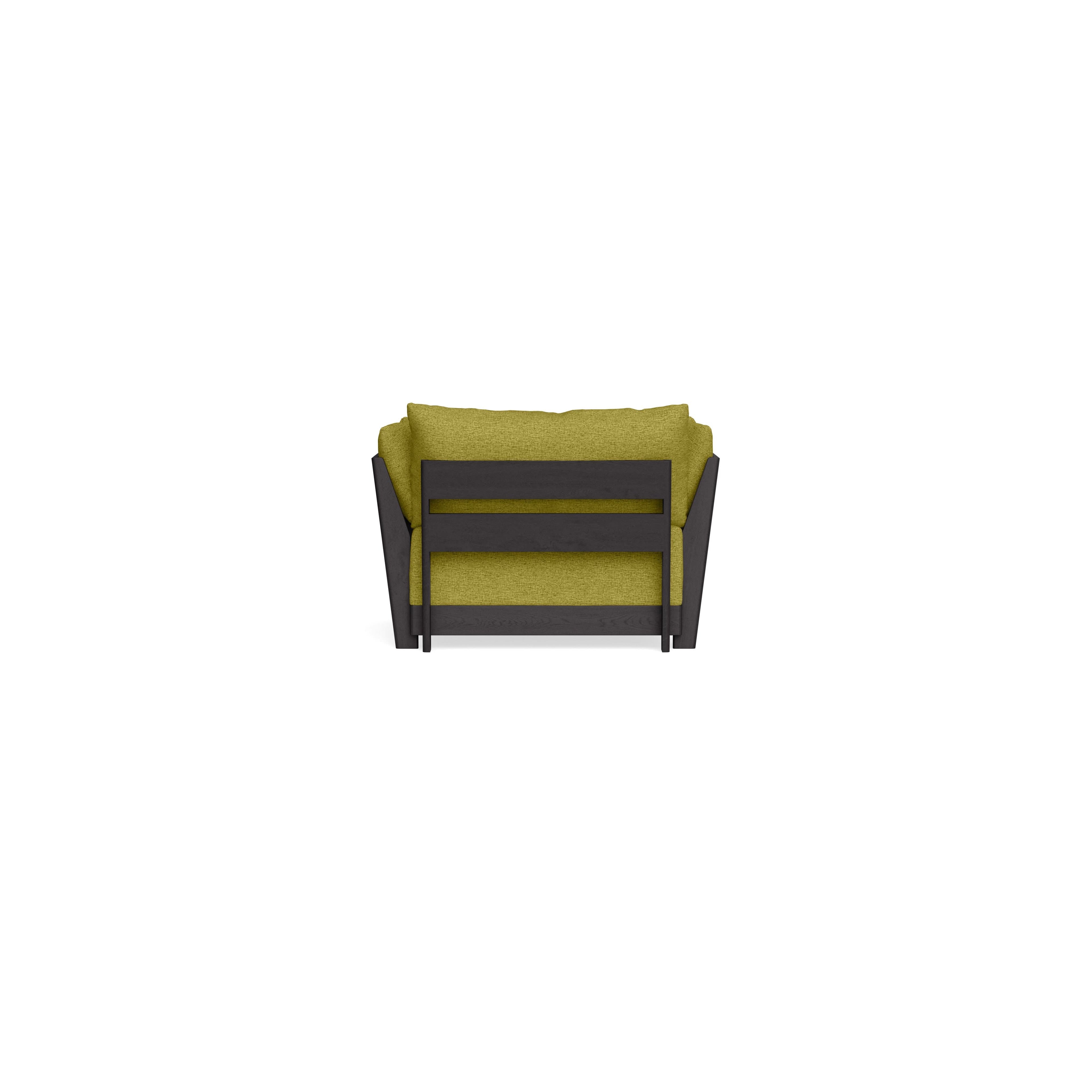 Modular Bondi Black Armchair in Avocado | Classic Blend