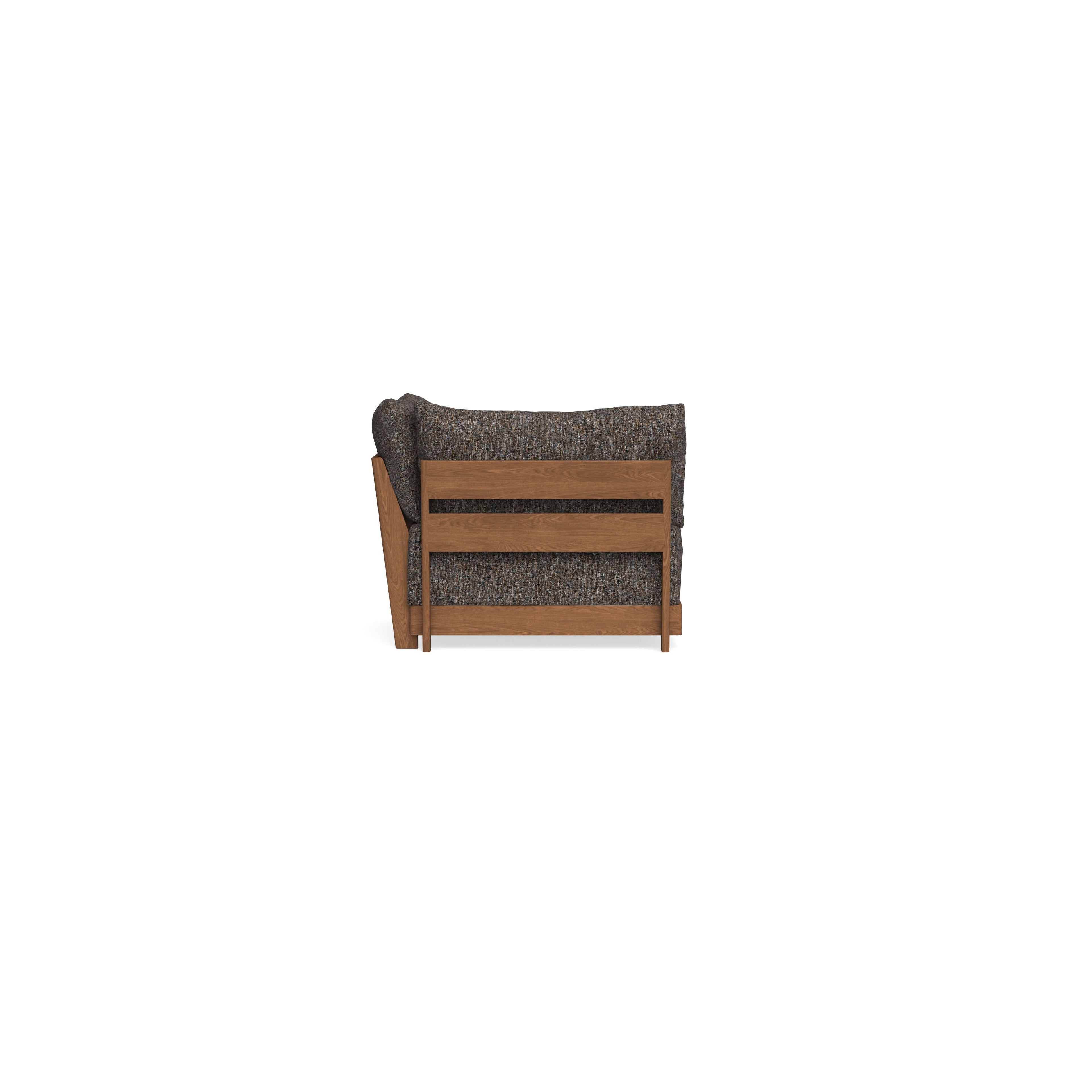 Modular Bondi Espresso Corner Chair in Eclipse | Memory Foam Blend