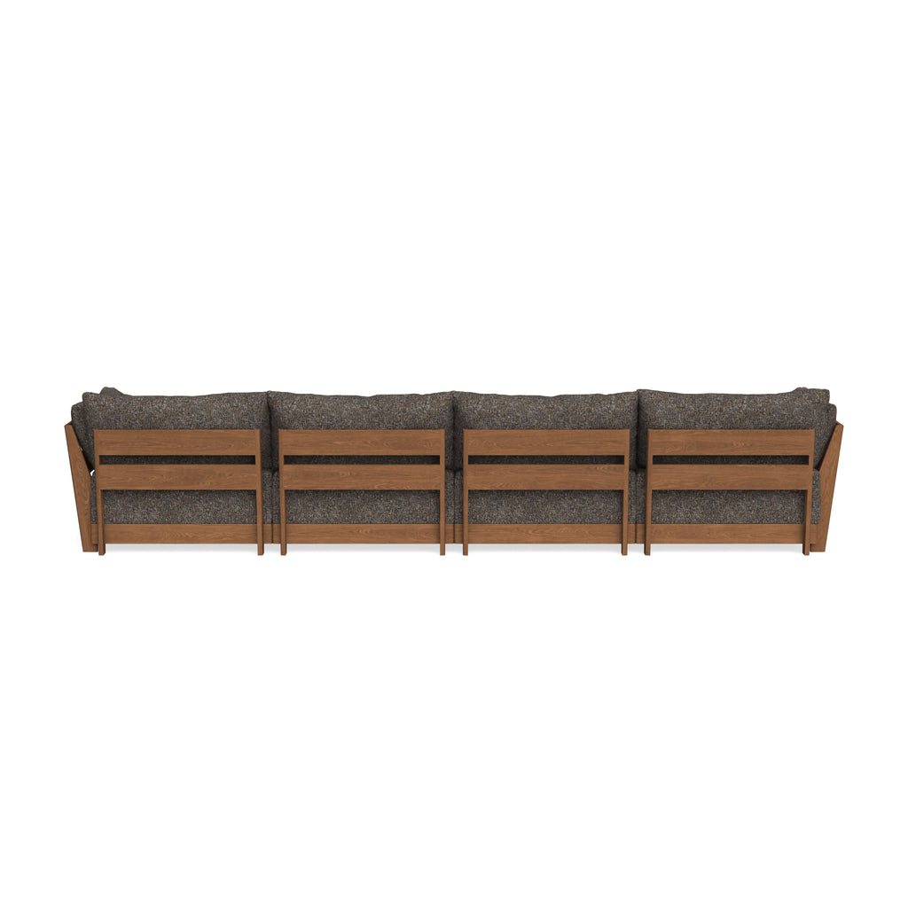 Modular Bondi Espresso 4-Seater Sectional in Eclipse | Classic Blend