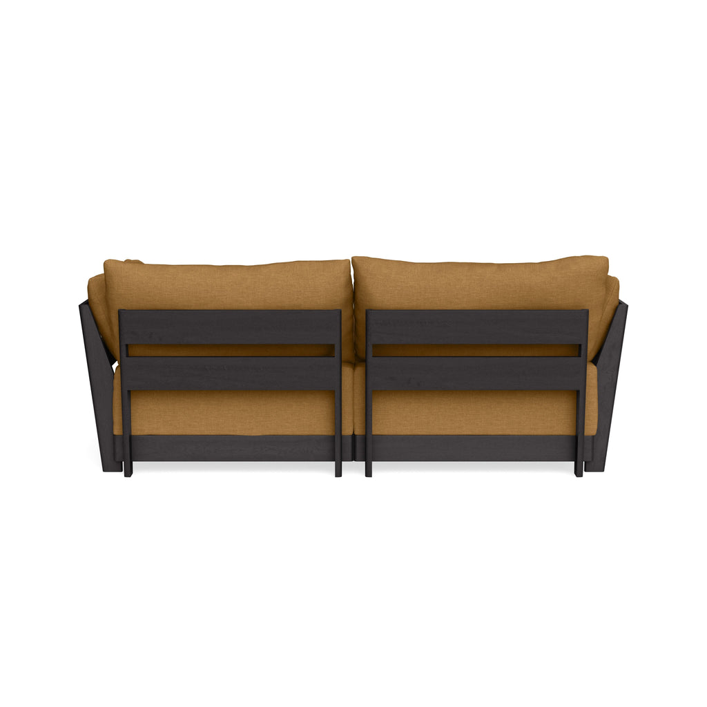 Modular Bondi Black 2-Seater Sectional in Dijon | Memory Foam Blend
