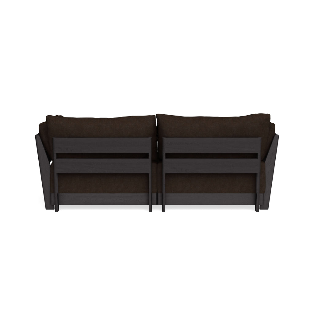 Modular Bondi Black 2-Seater Sofa in Espresso | Classic Blend