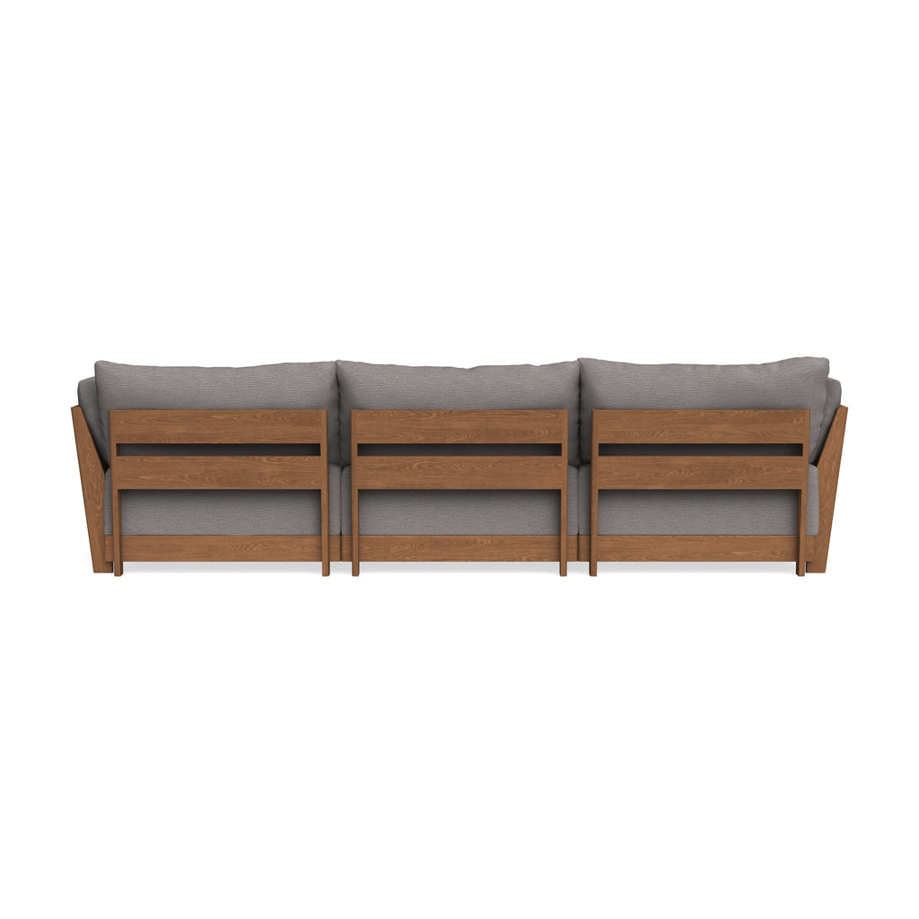 Modular Bondi Espresso 3-Seater Sofa in Cement | Classic Blend