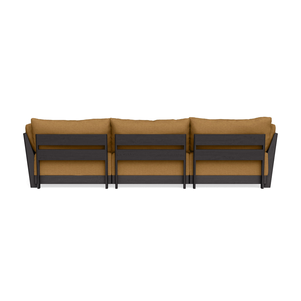 Modular Bondi Black 3-Seater U-Sectional in Dijon | Classic Blend