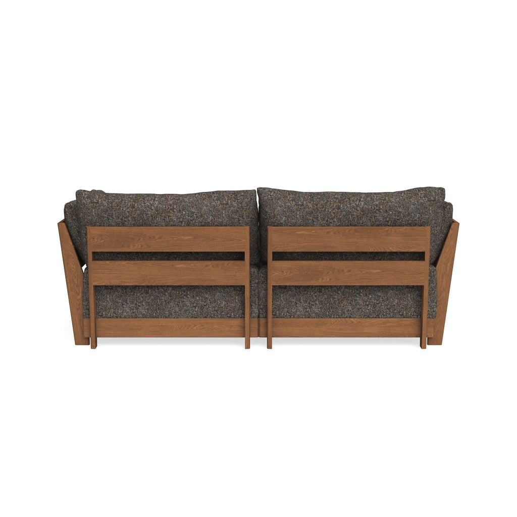 Modular Bondi Espresso 2-Seater Sectional in Eclipse | Memory Foam Blend