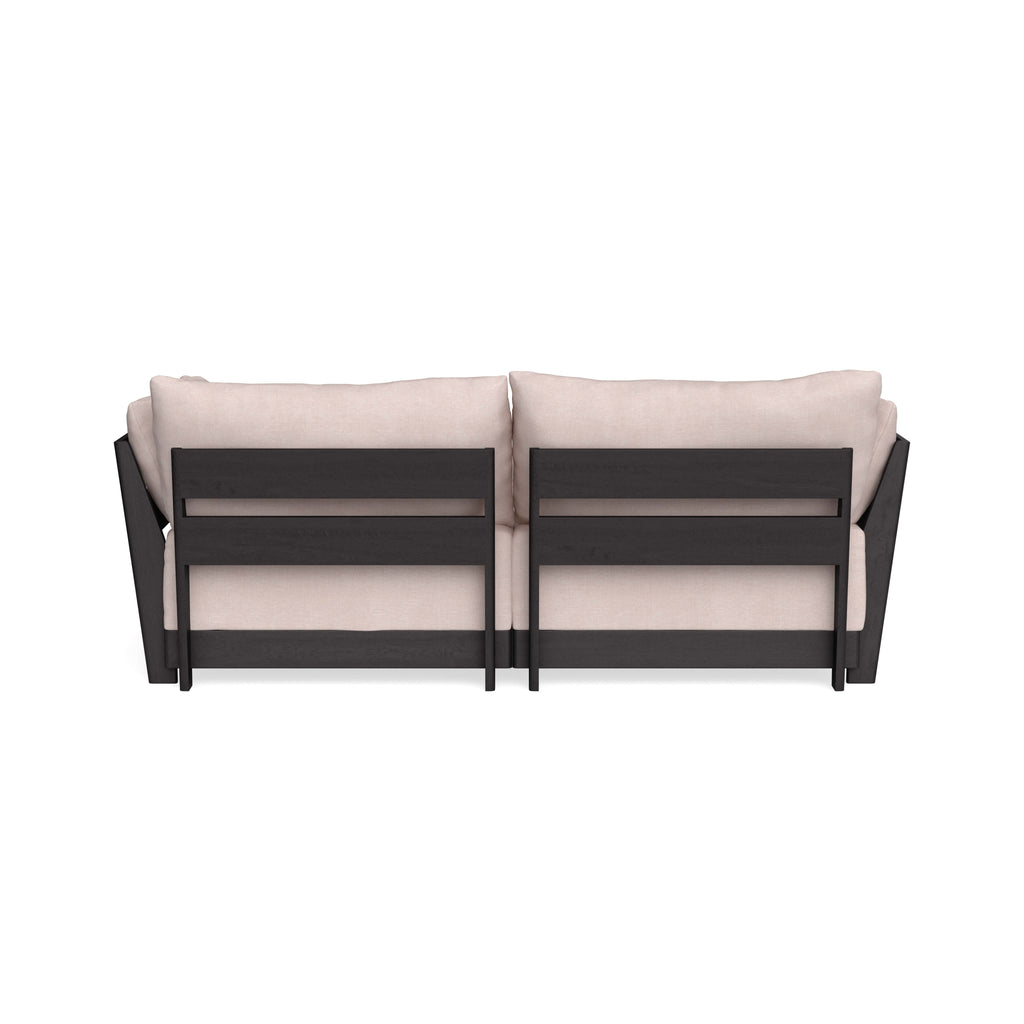 Modular Bondi Black 2-Seater Sectional in Blush | Classic Blend