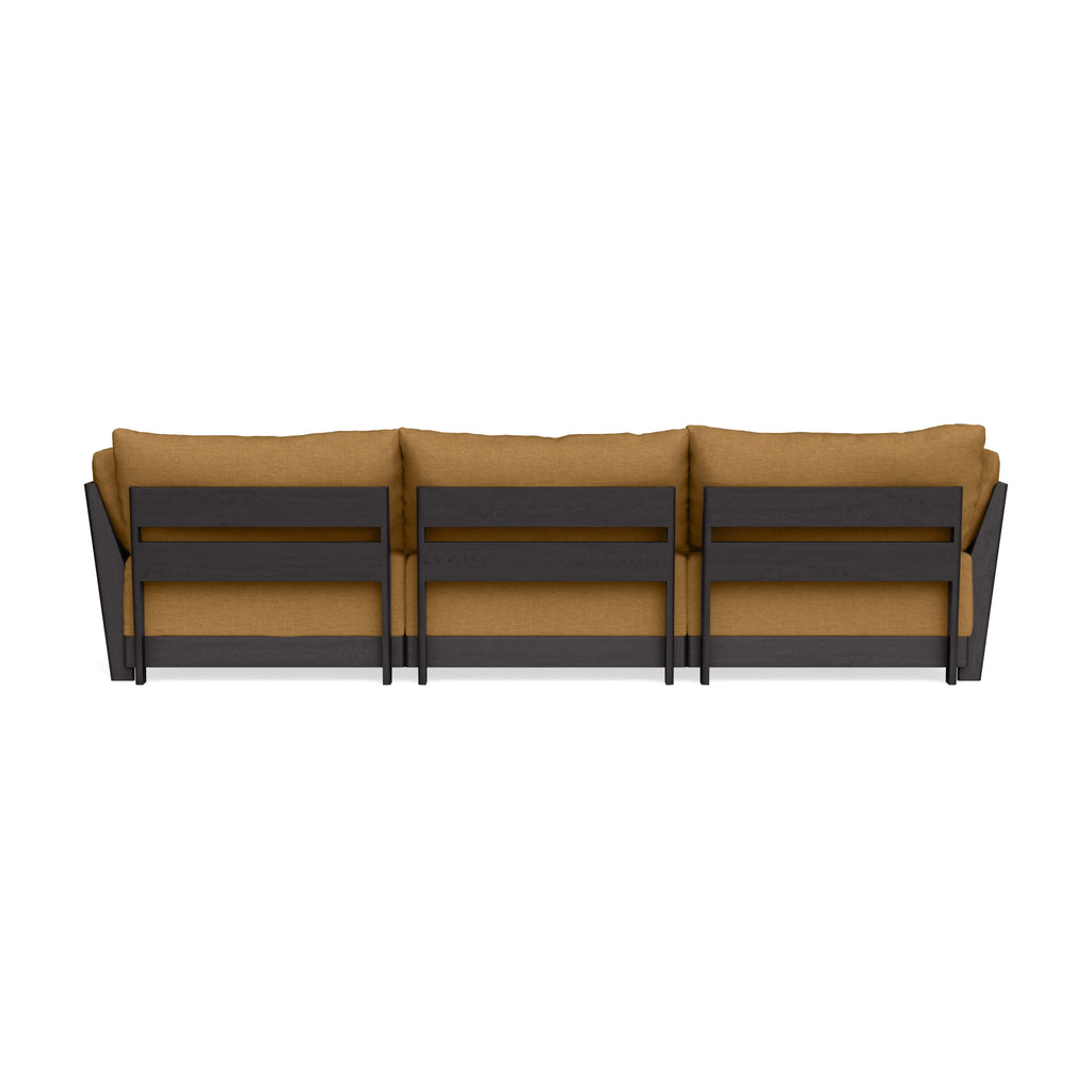 Modular Bondi Black 3-Seater Sofa in Dijon | Memory Foam Blend