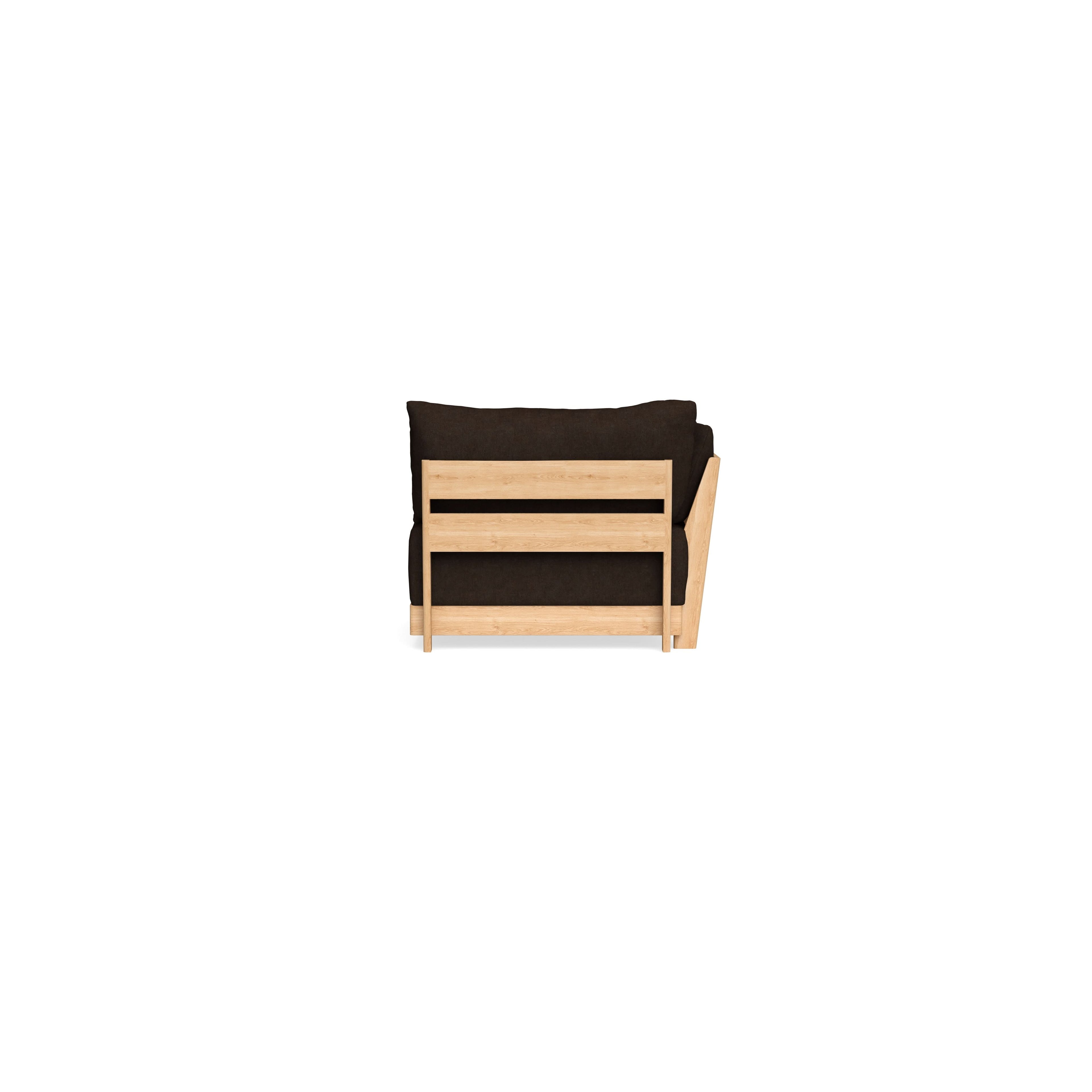 Modular Bondi Latte End Chair in Espresso | Classic Blend
