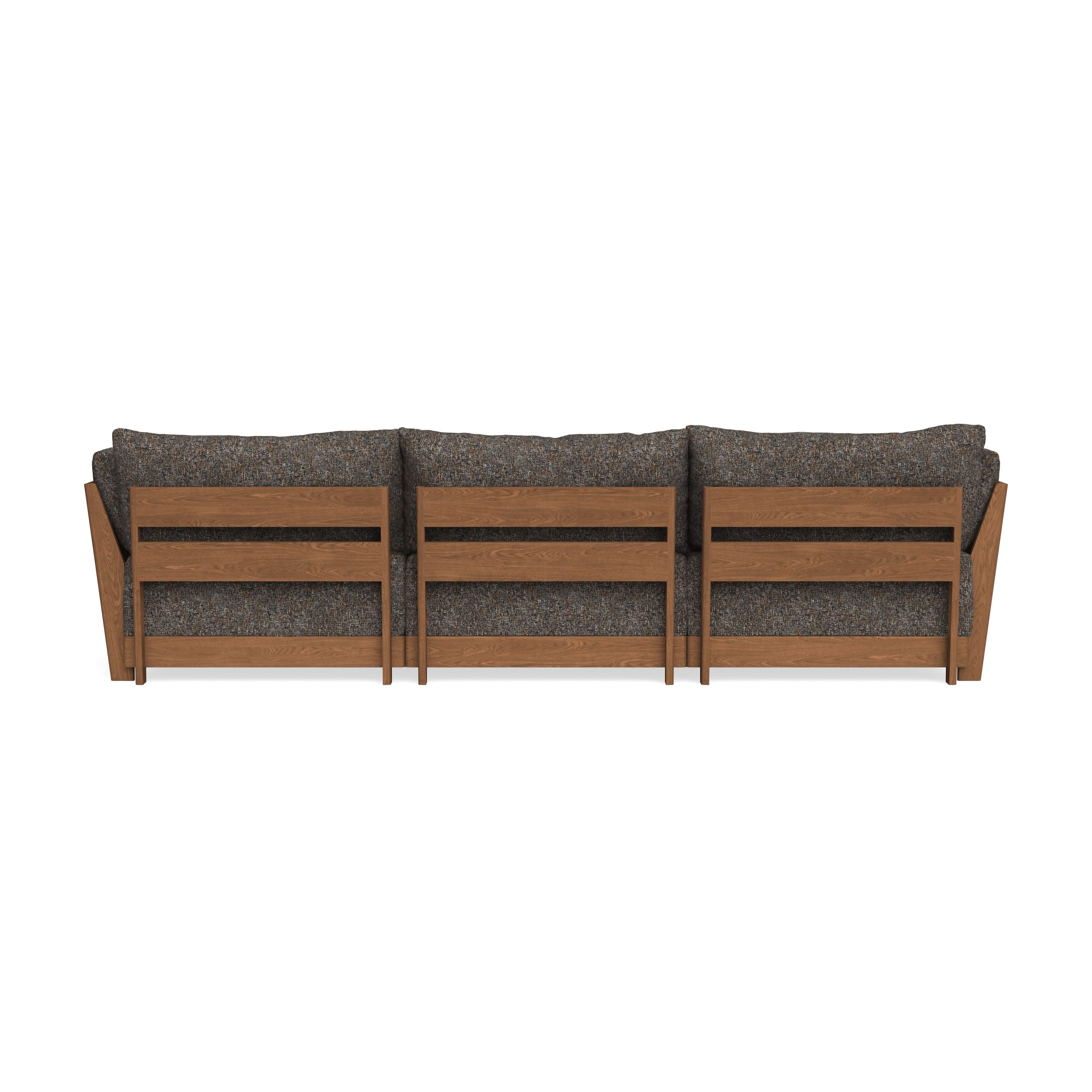 Modular Bondi Espresso 3-Seater Sofa in Eclipse | Memory Foam Blend