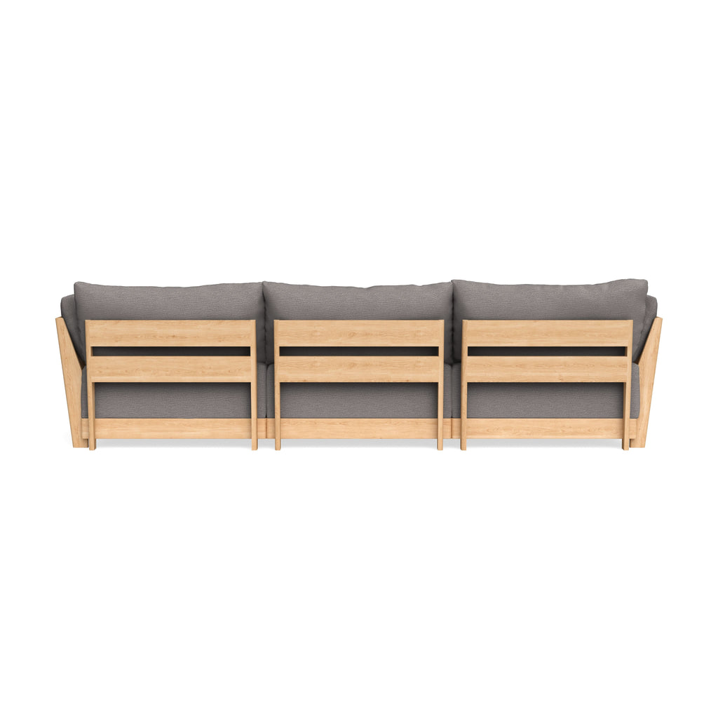 Modular Bondi Latte 3-Seater Sofa in Cement | Classic Blend