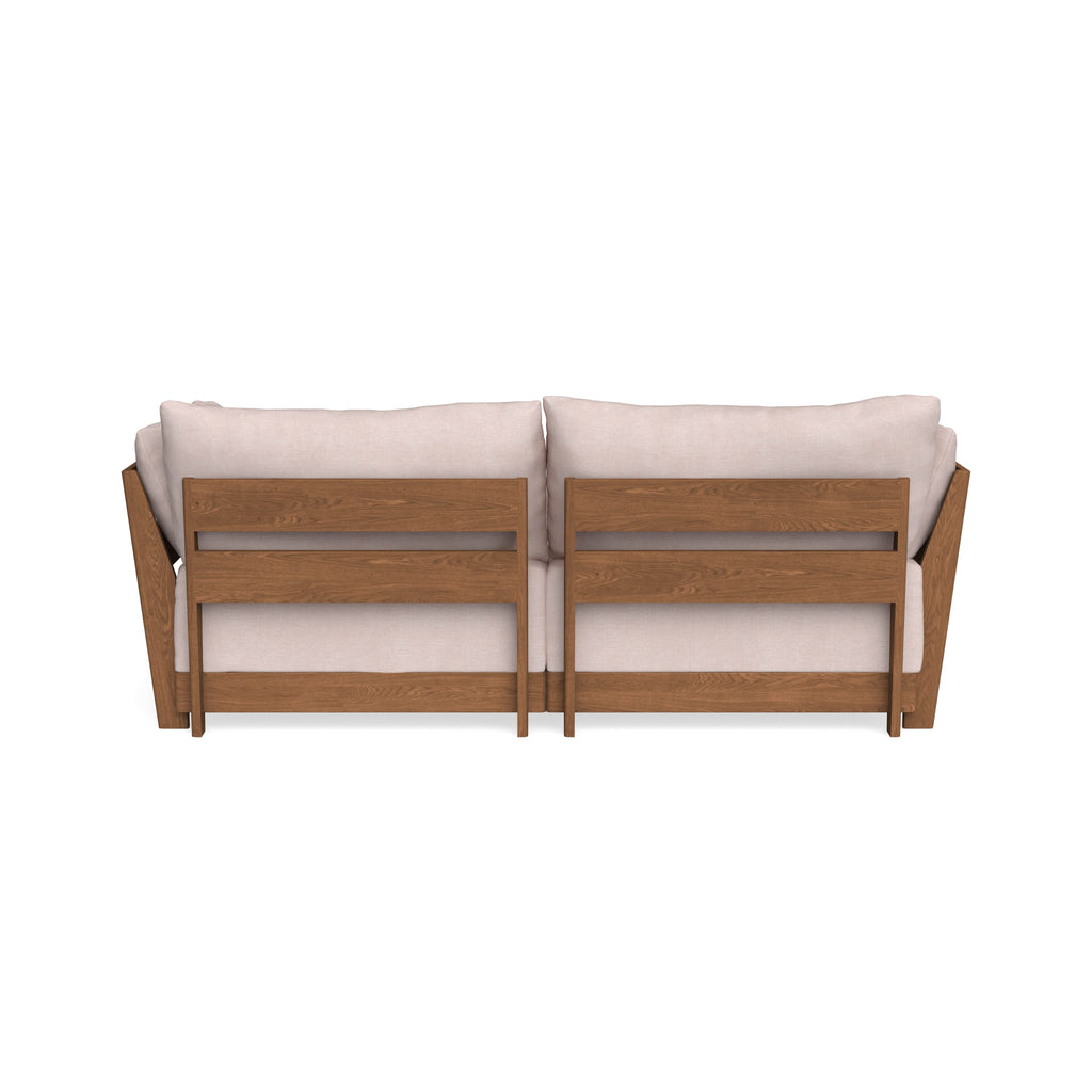 Modular Bondi Espresso 2-Seater Sectional in Blush | Classic Blend