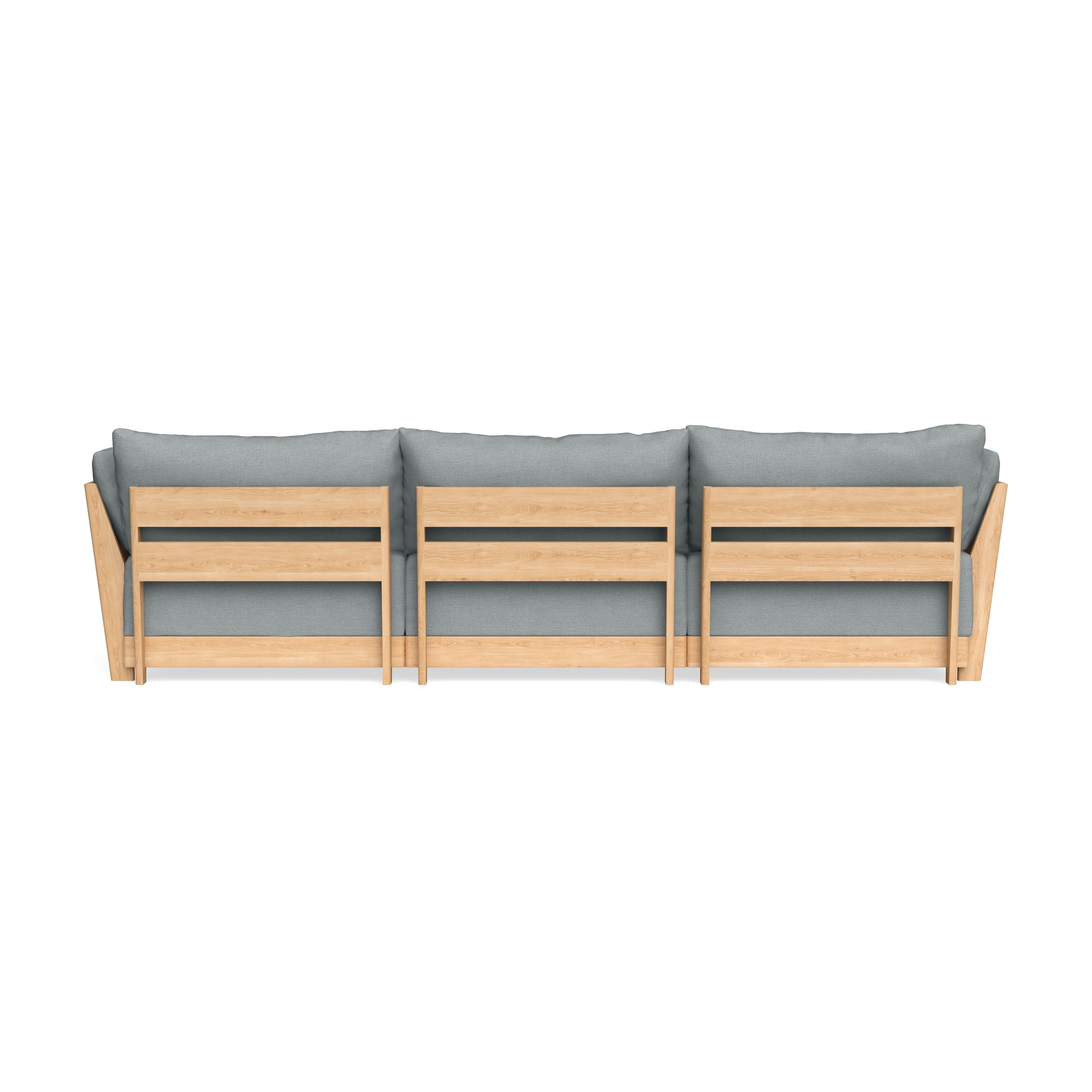 Slipcover Only - Modular Bondi 3-Seater Daybed Sofa Sectional in Light Steel