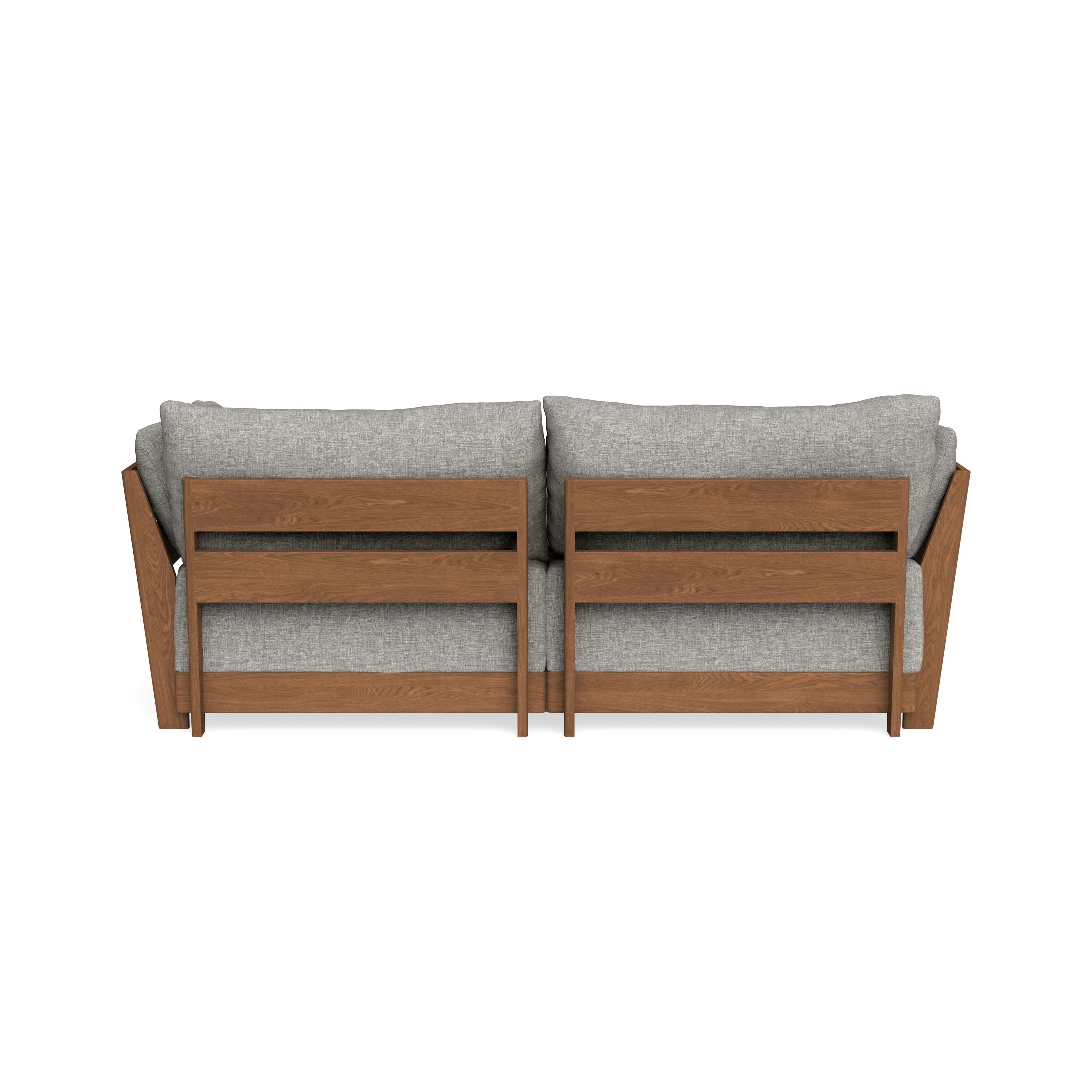 Modular Bondi Espresso 2-Seater Sectional in Fog | Classic Blend