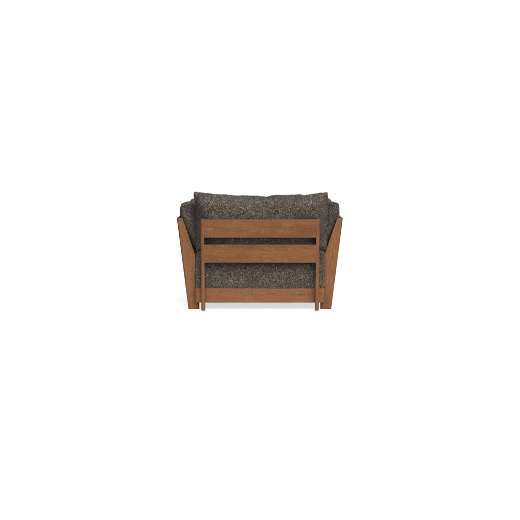 Modular Bondi Espresso Armchair + Ottoman in Eclipse | Classic Blend