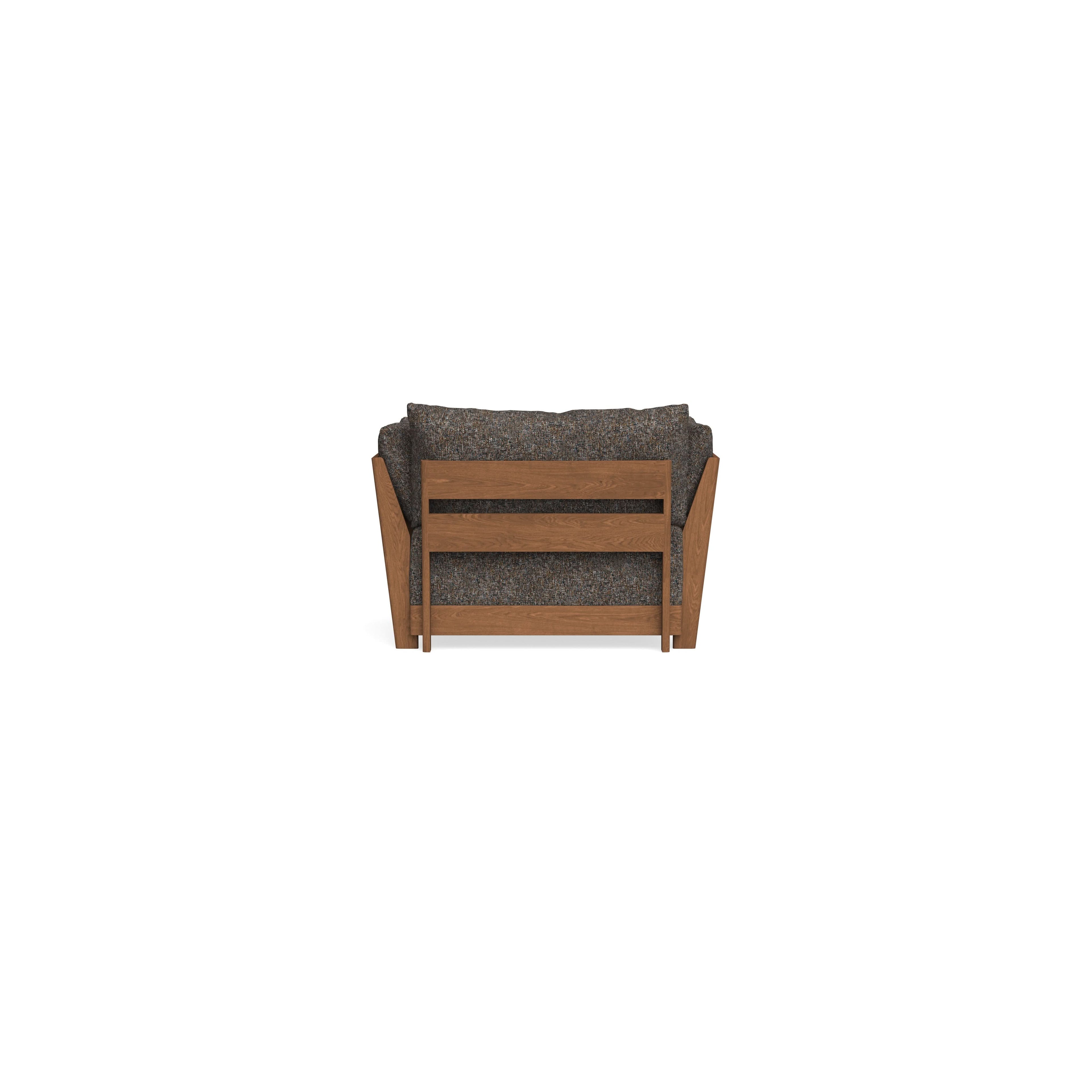 Modular Bondi Espresso Armchair + Ottoman in Eclipse | Classic Blend