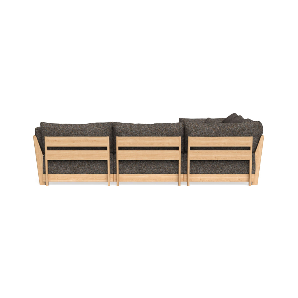 Slipcover Only - Modular Bondi 5-Seater Corner Sectional + Ottoman in Eclipse