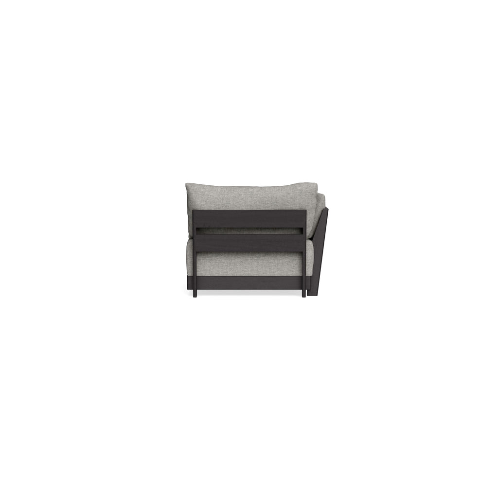 Modular Bondi Black End Chair in Fog | Classic Blend