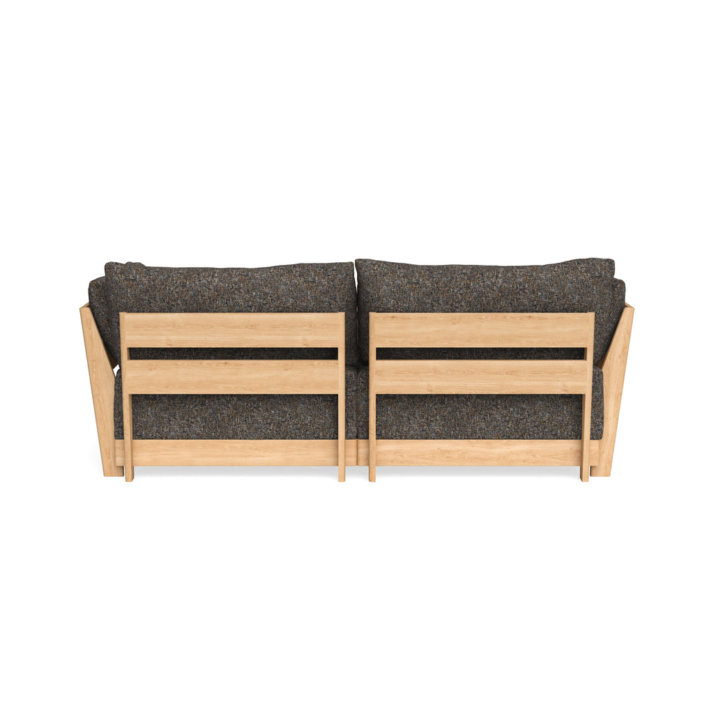 Modular Bondi Latte 2-Seater Sectional in Eclipse | Memory Foam Blend