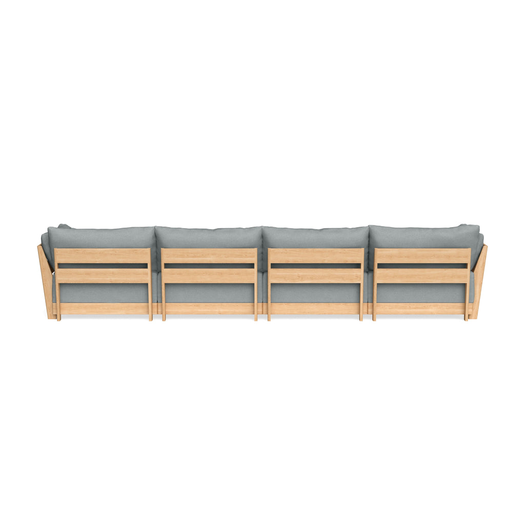 Slipcover Only - Modular Bondi 4-Seater Sectional in Light Steel