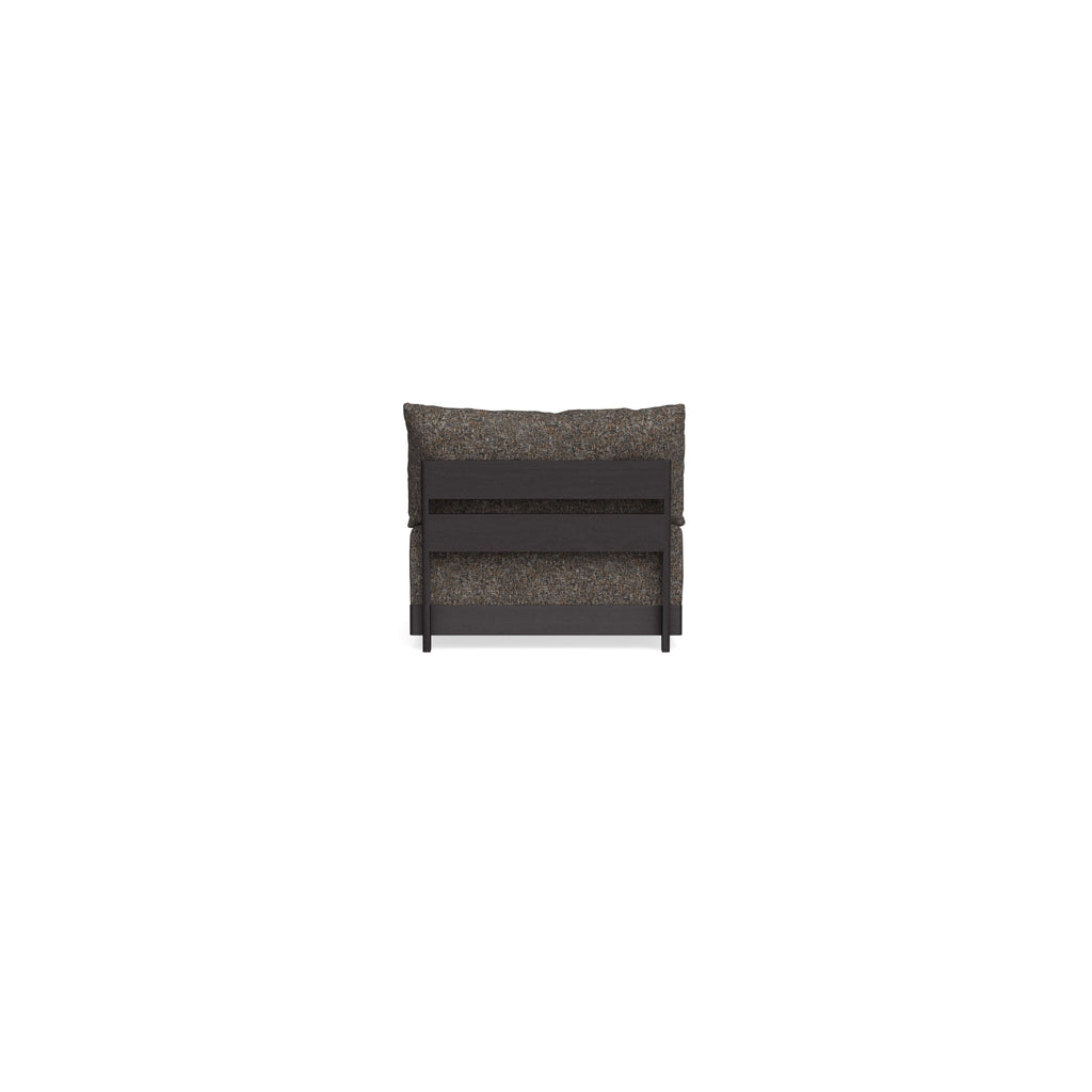 Modular Bondi Black Armless Chair in Eclipse | Classic Blend
