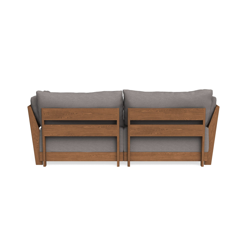Modular Bondi Espresso 2-Seater Sofa in Cement | Memory Foam Blend