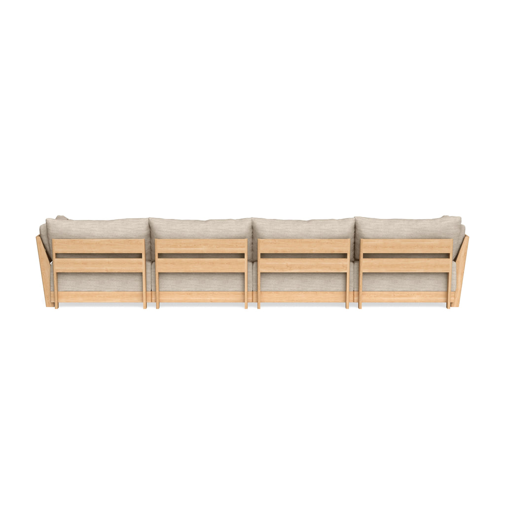 Slipcover Only - Modular Bondi 4-Seater Sectional in Wheat