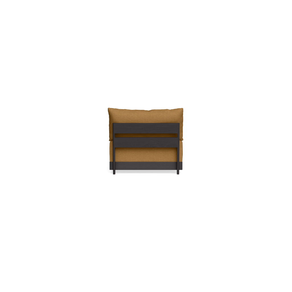 Modular Bondi Black Armless Chair in Dijon | Classic Blend