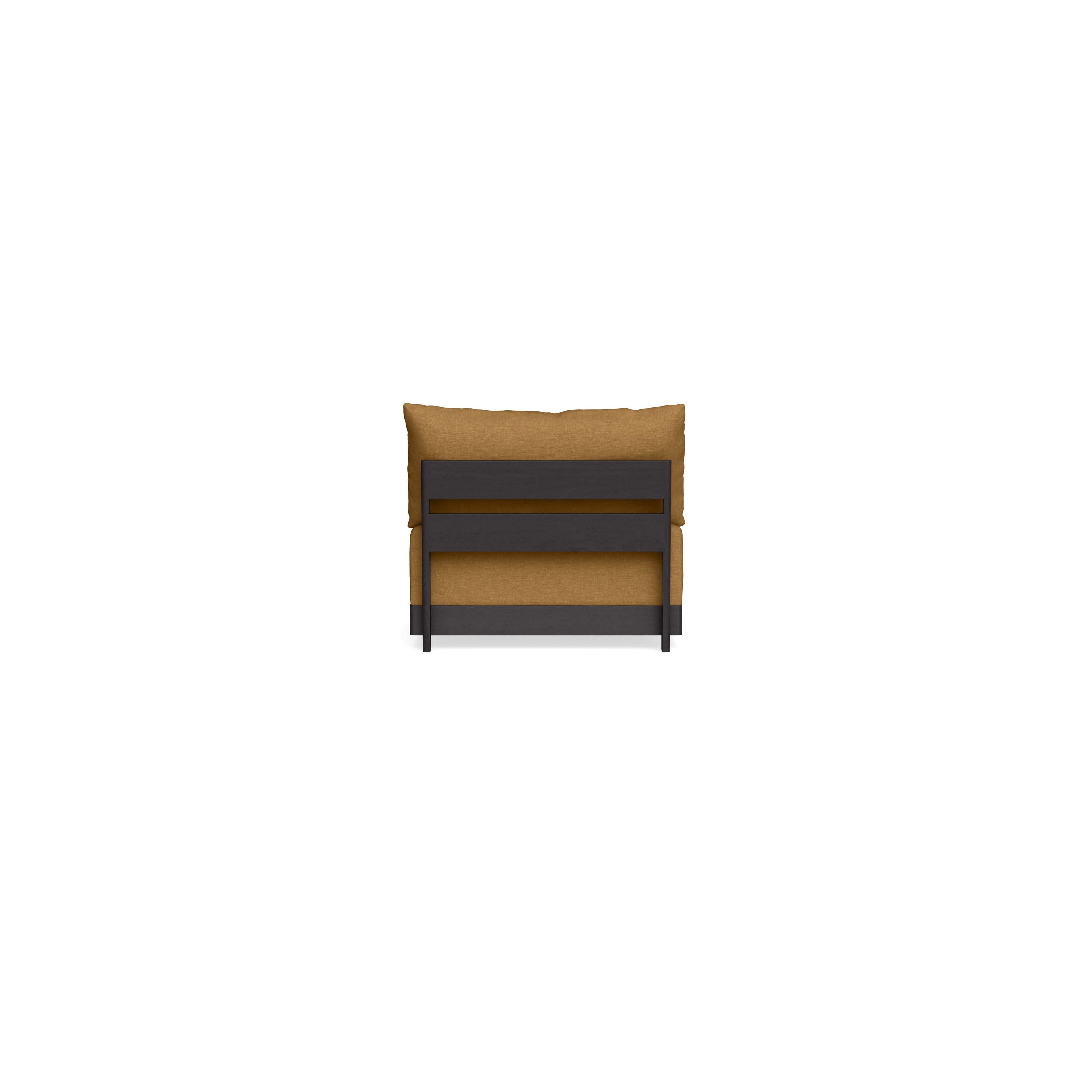 Modular Bondi Black Armless Chair in Dijon | Classic Blend