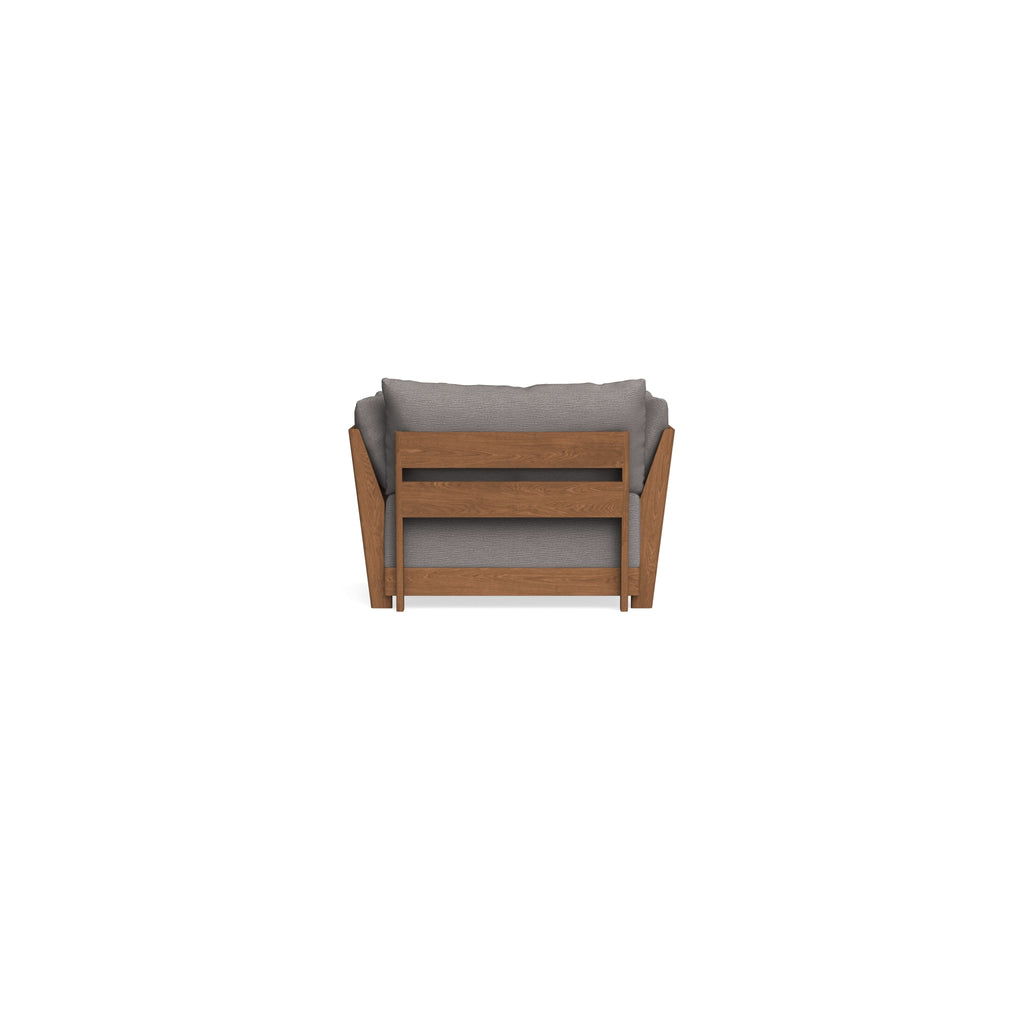 Modular Bondi Espresso Armchair in Cement | Memory Foam Blend