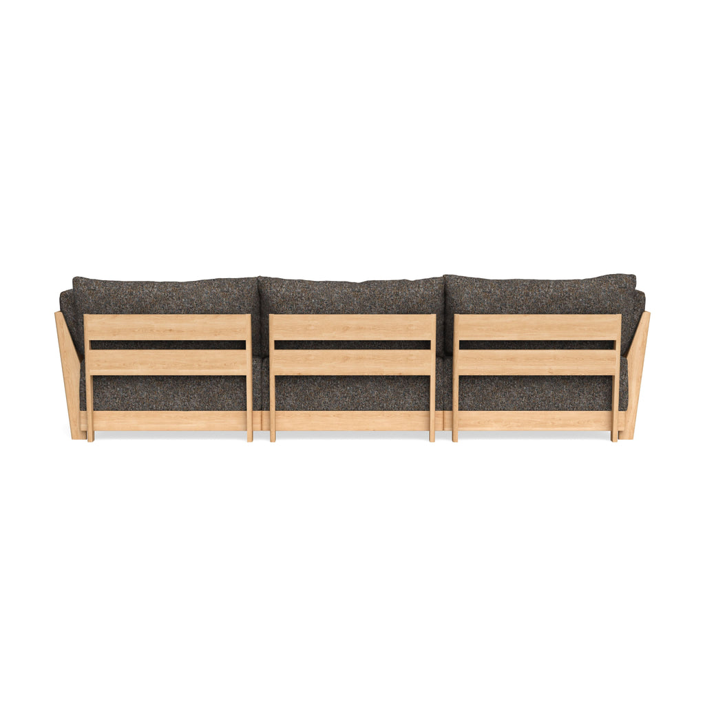Modular Bondi Latte 3-Seater Sofa in Eclipse | Memory Foam Blend