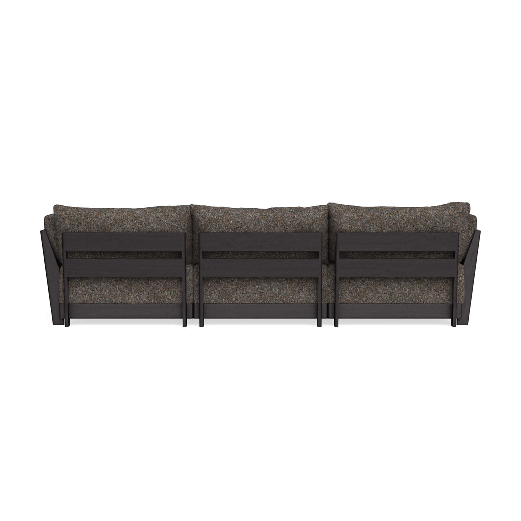 Modular Bondi Black 3-Seater Sofa in Eclipse | Memory Foam Blend