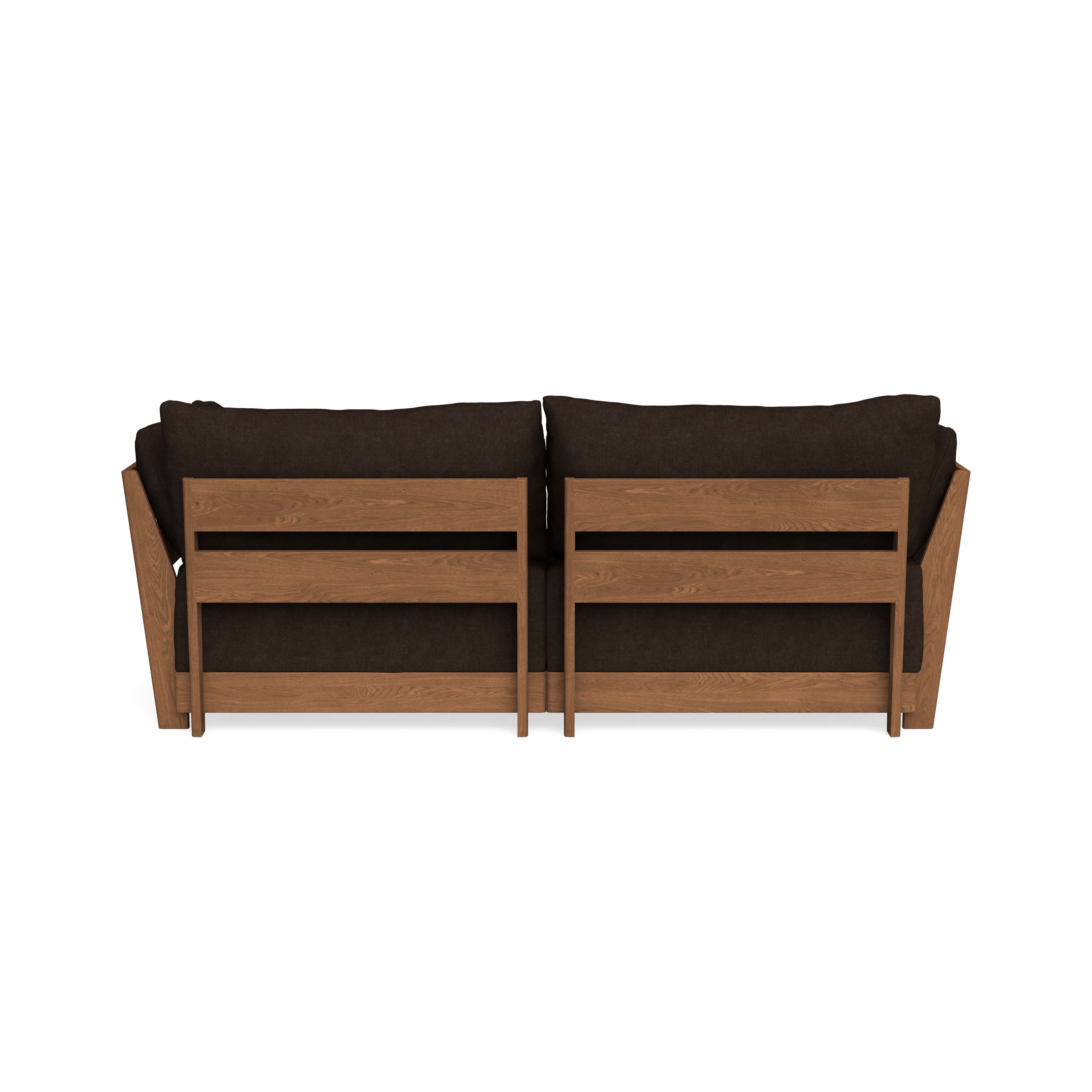 Modular Bondi Espresso 2-Seater Sofa in Espresso | Memory Foam Blend
