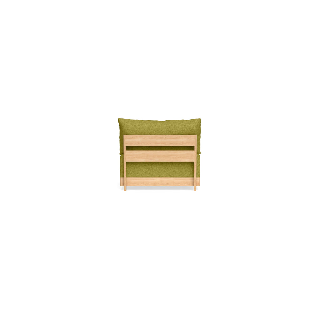 Modular Bondi Latte Armless Chair in Avocado | Classic Blend